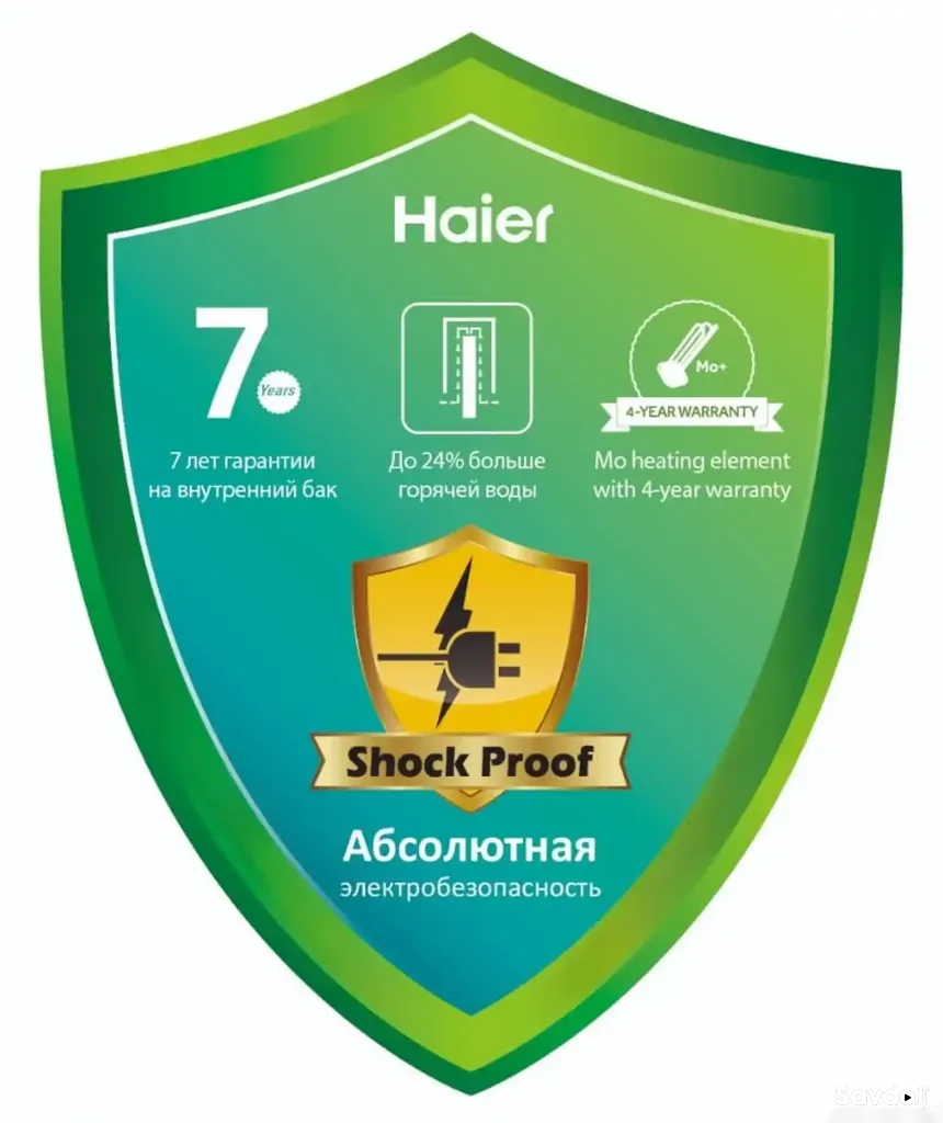 Обгармкунаки барки Haier 80л
