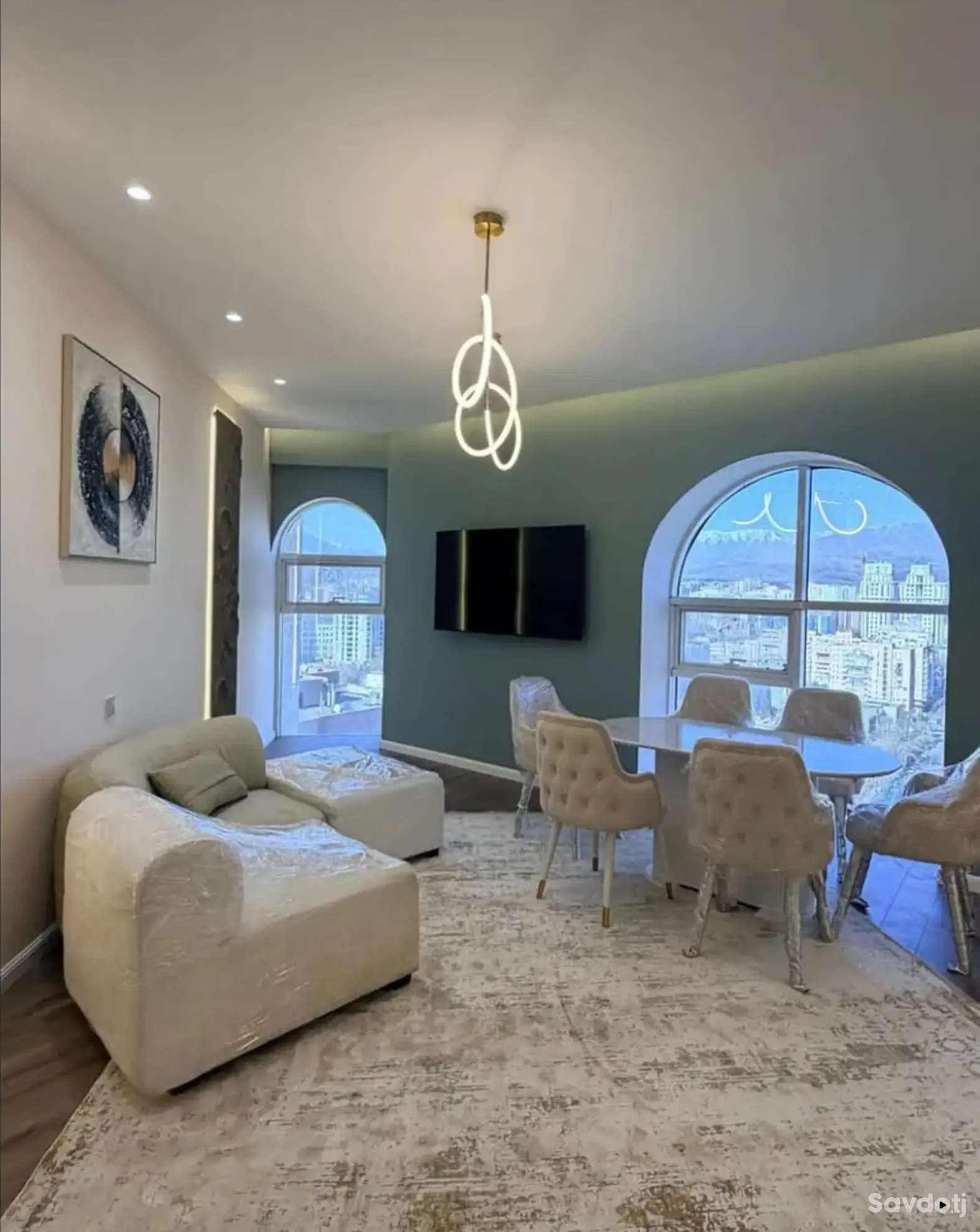 3-комн. квартира, 22 этаж, 97м², Шохмансур