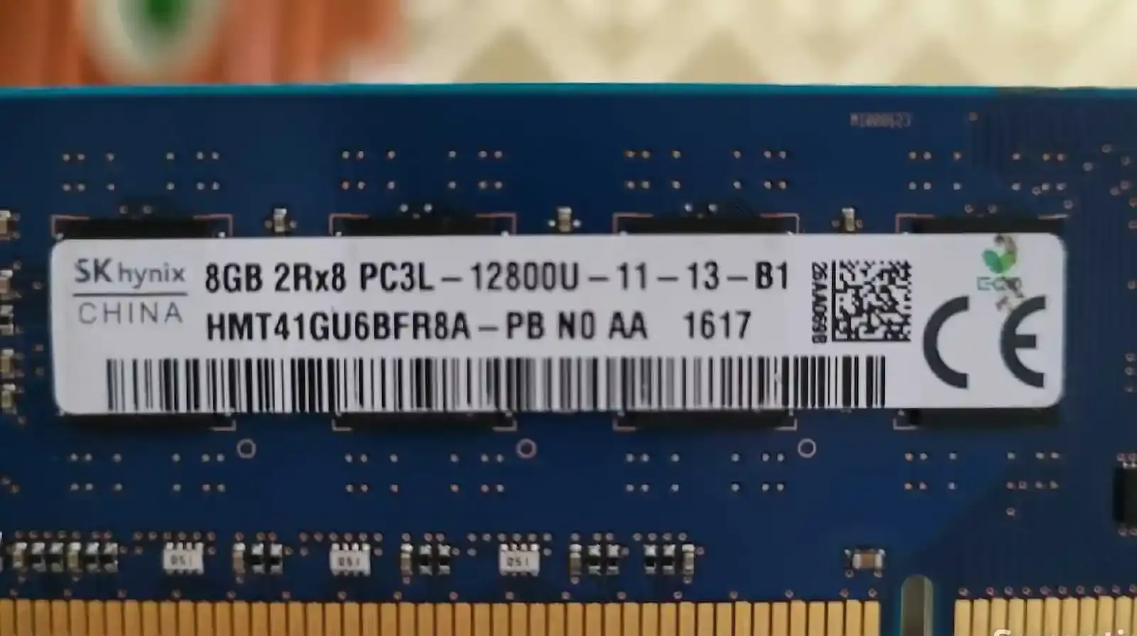 Оперативная память 8GB DDR3 1600MHz