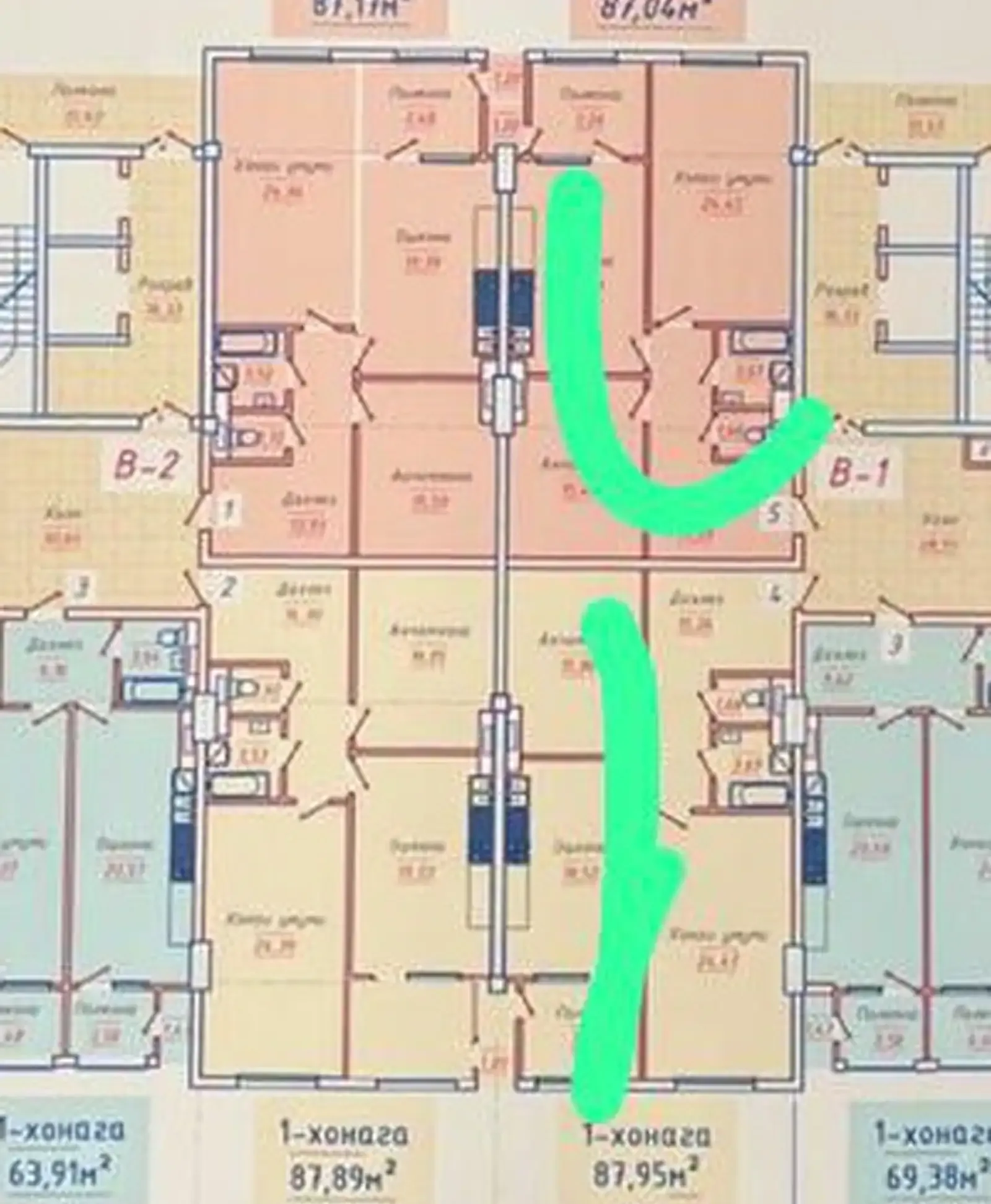 3-комн. квартира, 3 этаж, 175 м², Опера Балет, Волна