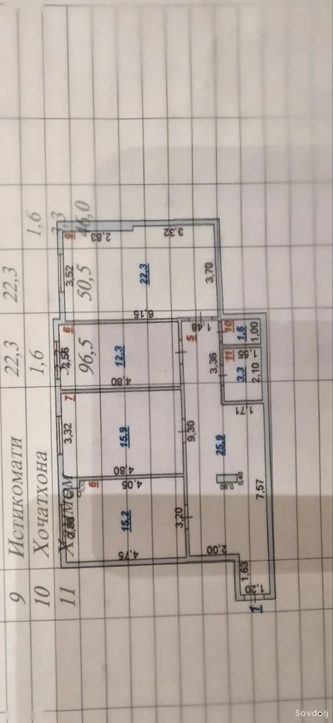 3-комн. квартира, 1 этаж, 97 м², Сино