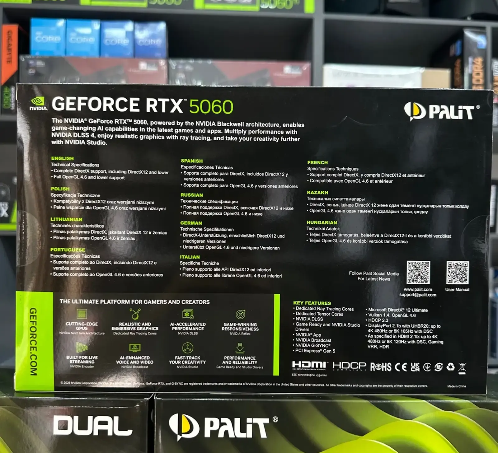 Видеокарта PALIT RTX 5060 8G