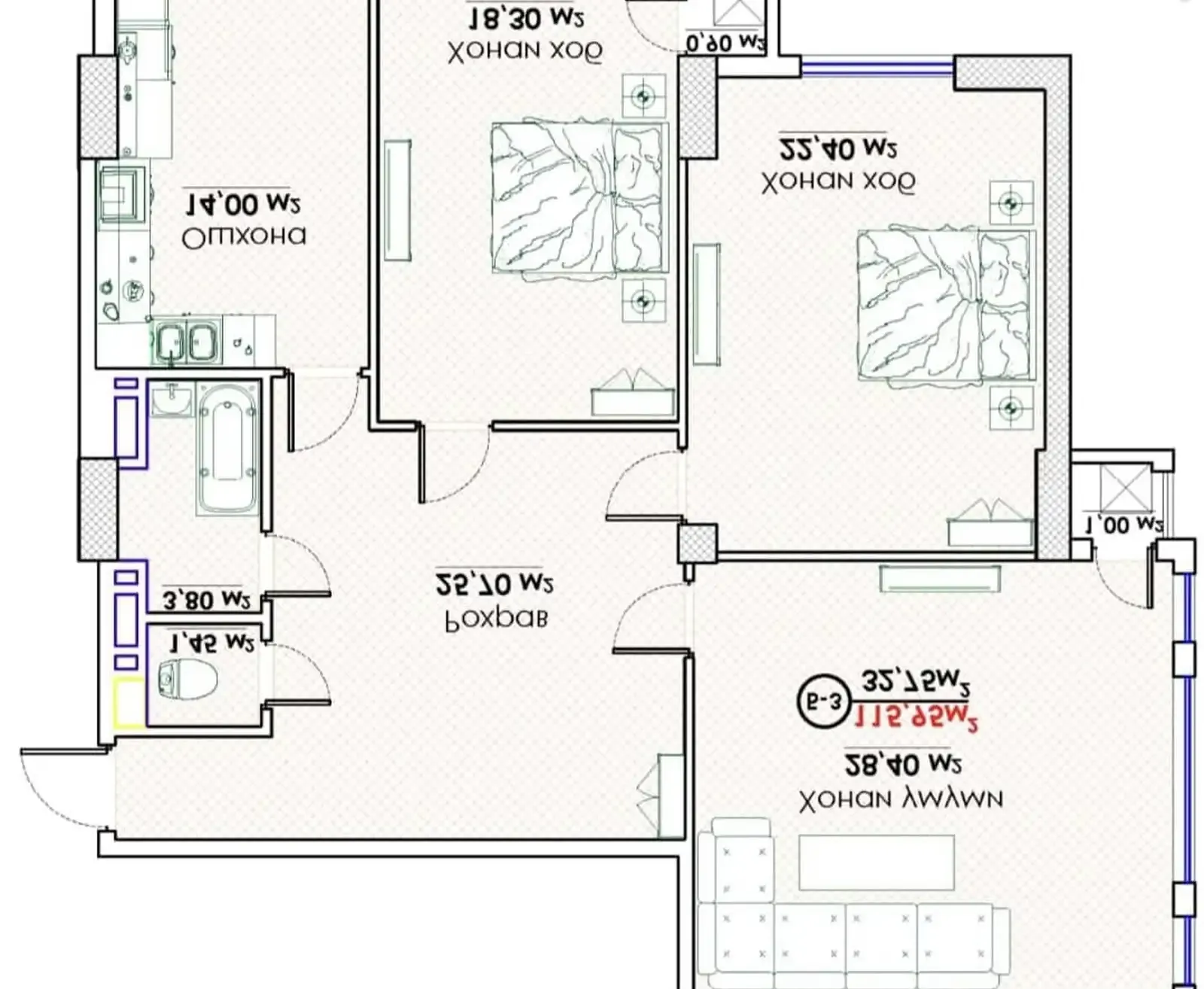 3-к квартира, 7 этаж, 115 м², Сомони