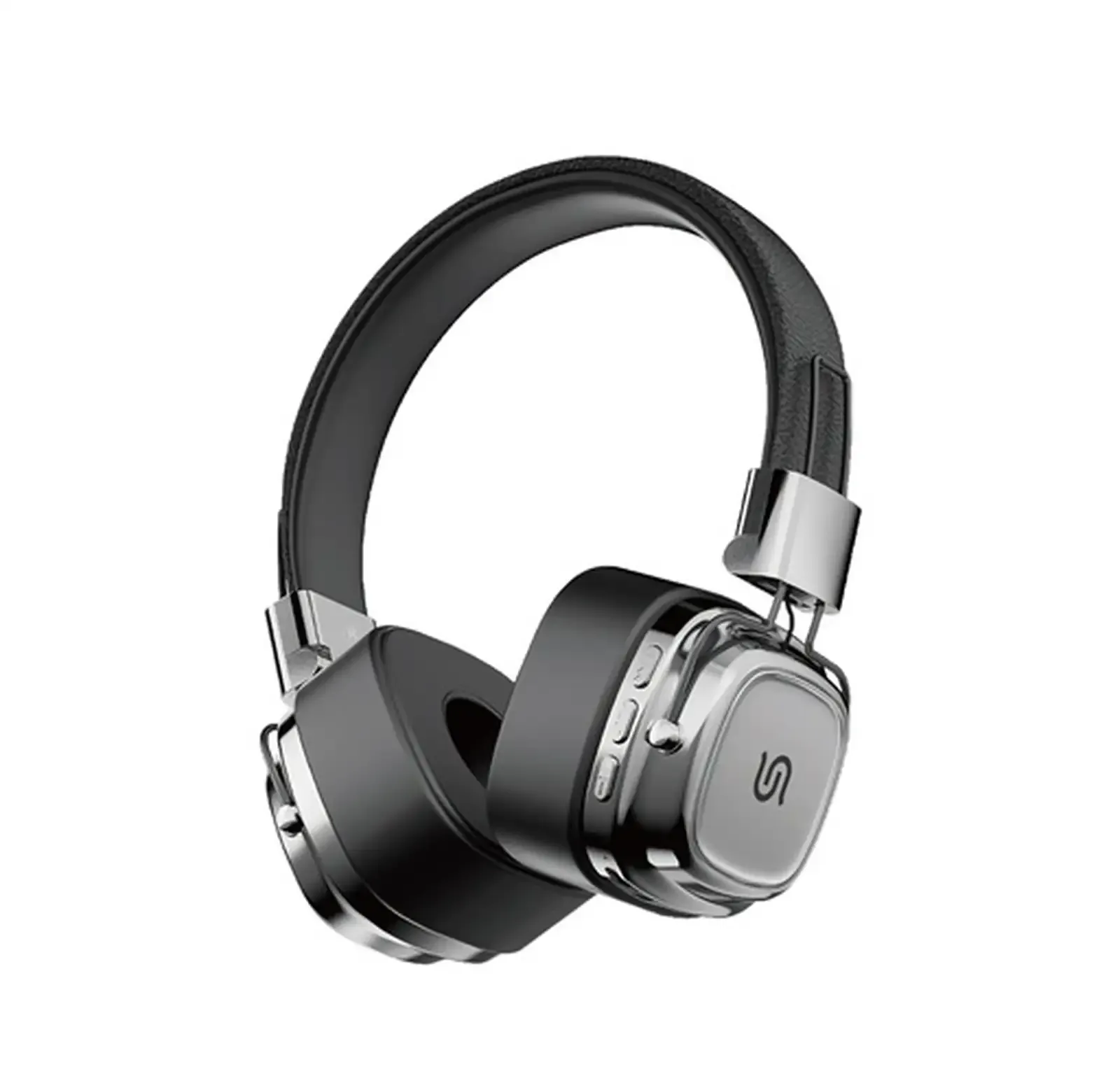 Беспроводные наушники Porodo Soundtec Vintage Headphone коричневый/серебристый