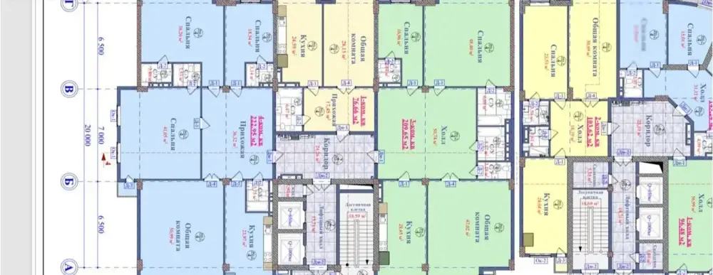 3-комн. квартира, 7 этаж, 210 м², Сомони