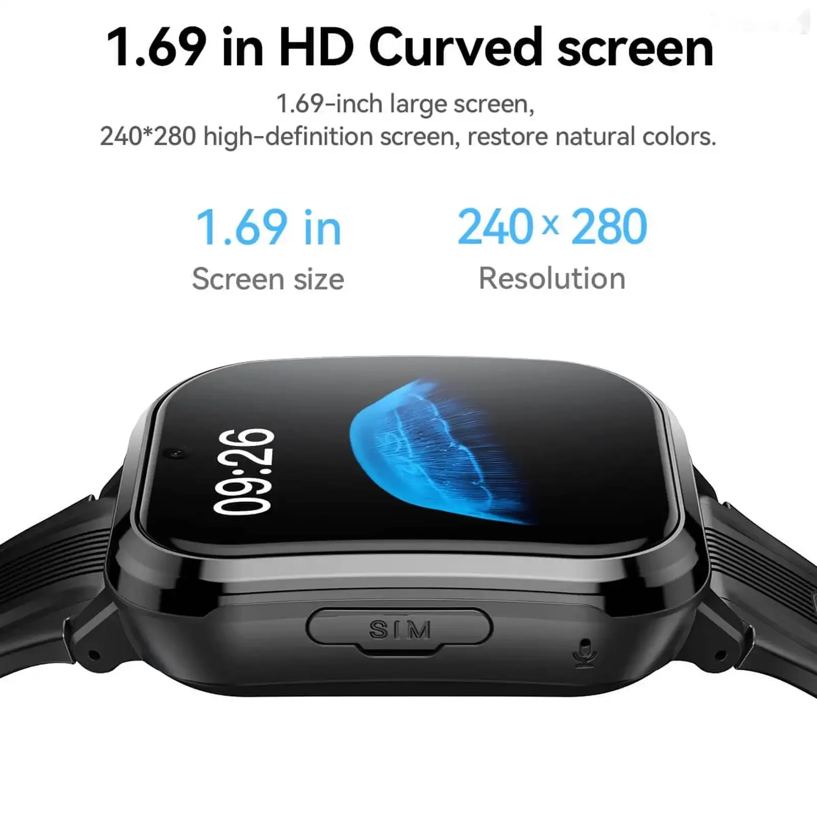 Детские часы c сим-картой hoco Y108 4G Видеозвонок GPS — фото 3
