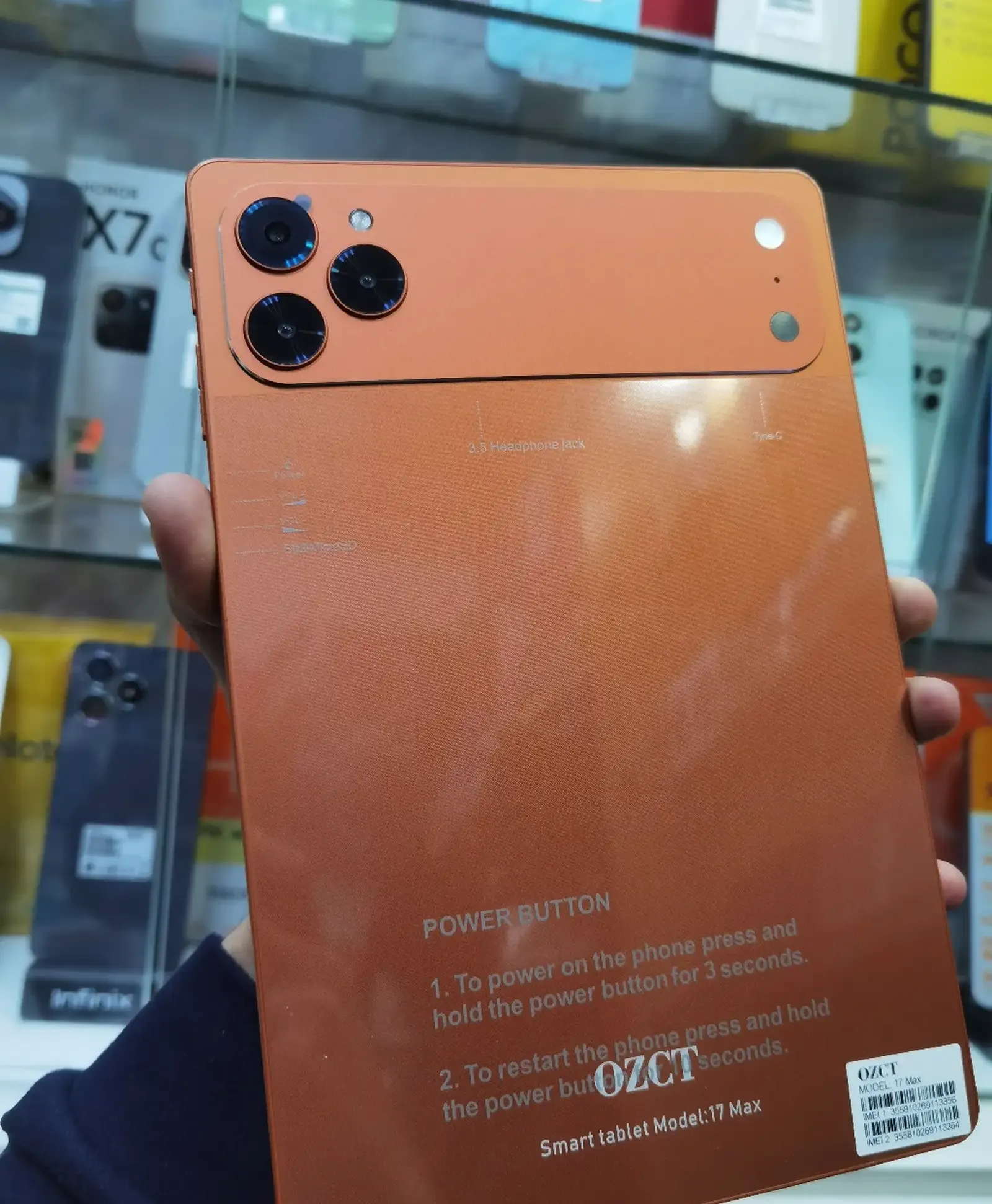 Планшет OZCT 17Pro max 16/1T 10000Мач