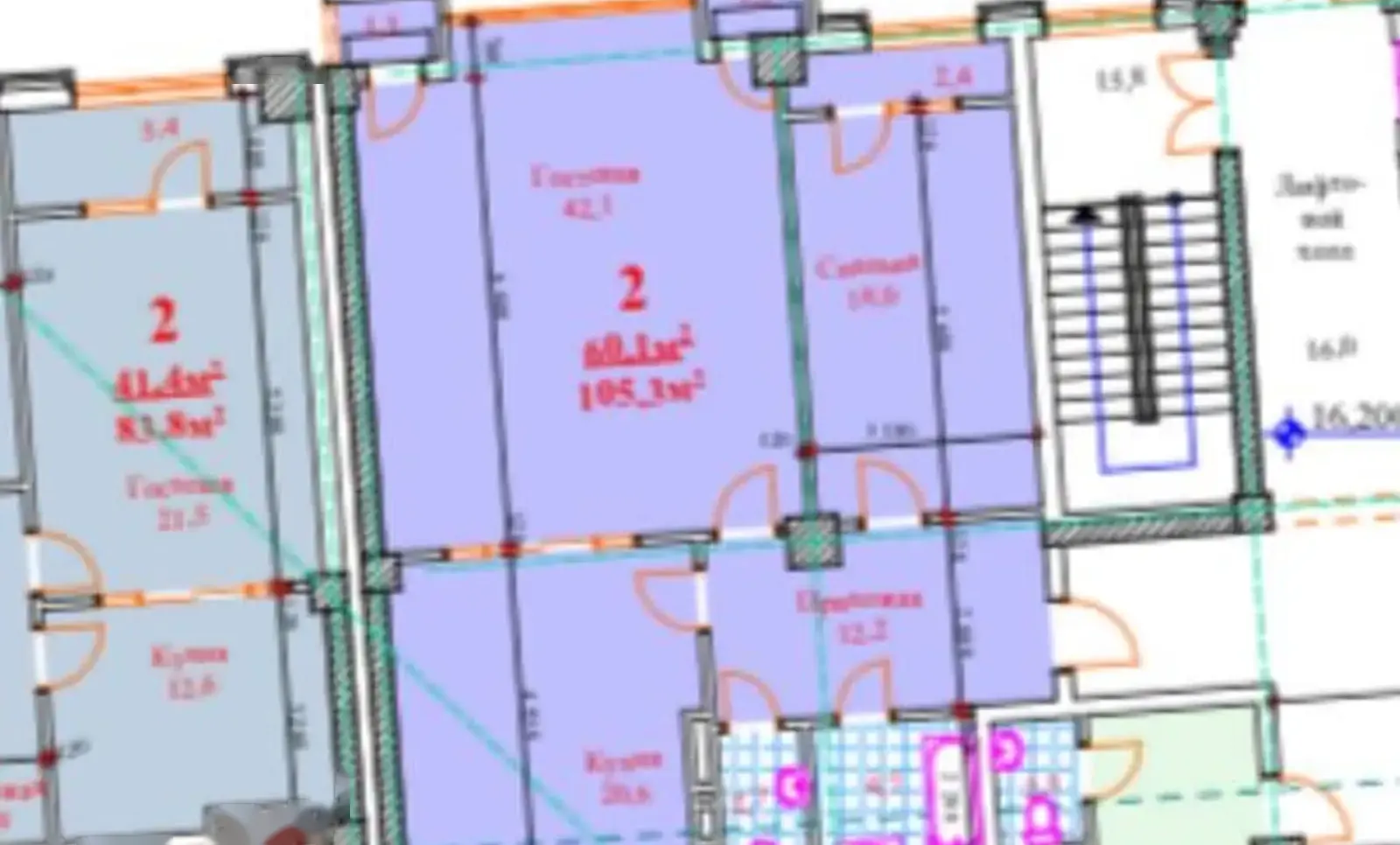 2-комн. квартира, 4 этаж, 105 м², И.Сомони