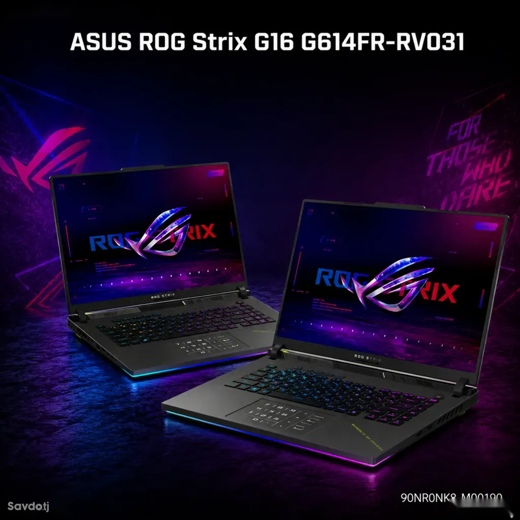 Ноутбук ASUS ROG Strix G16 90NR0NK8-M00190 Ryzen 9 16GB 1TB RTX 5070 Ti, 12 GB