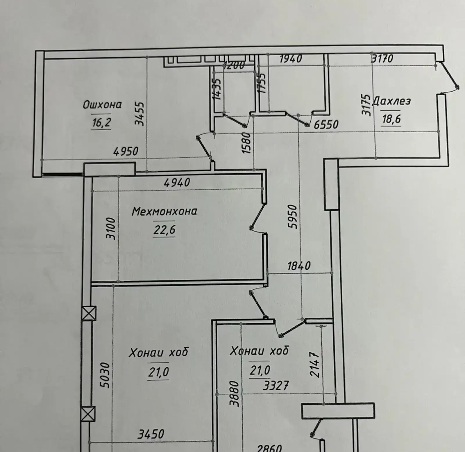 3-комн. квартира, 4 этаж, 91 м², Северный, перекресток Сельхоз