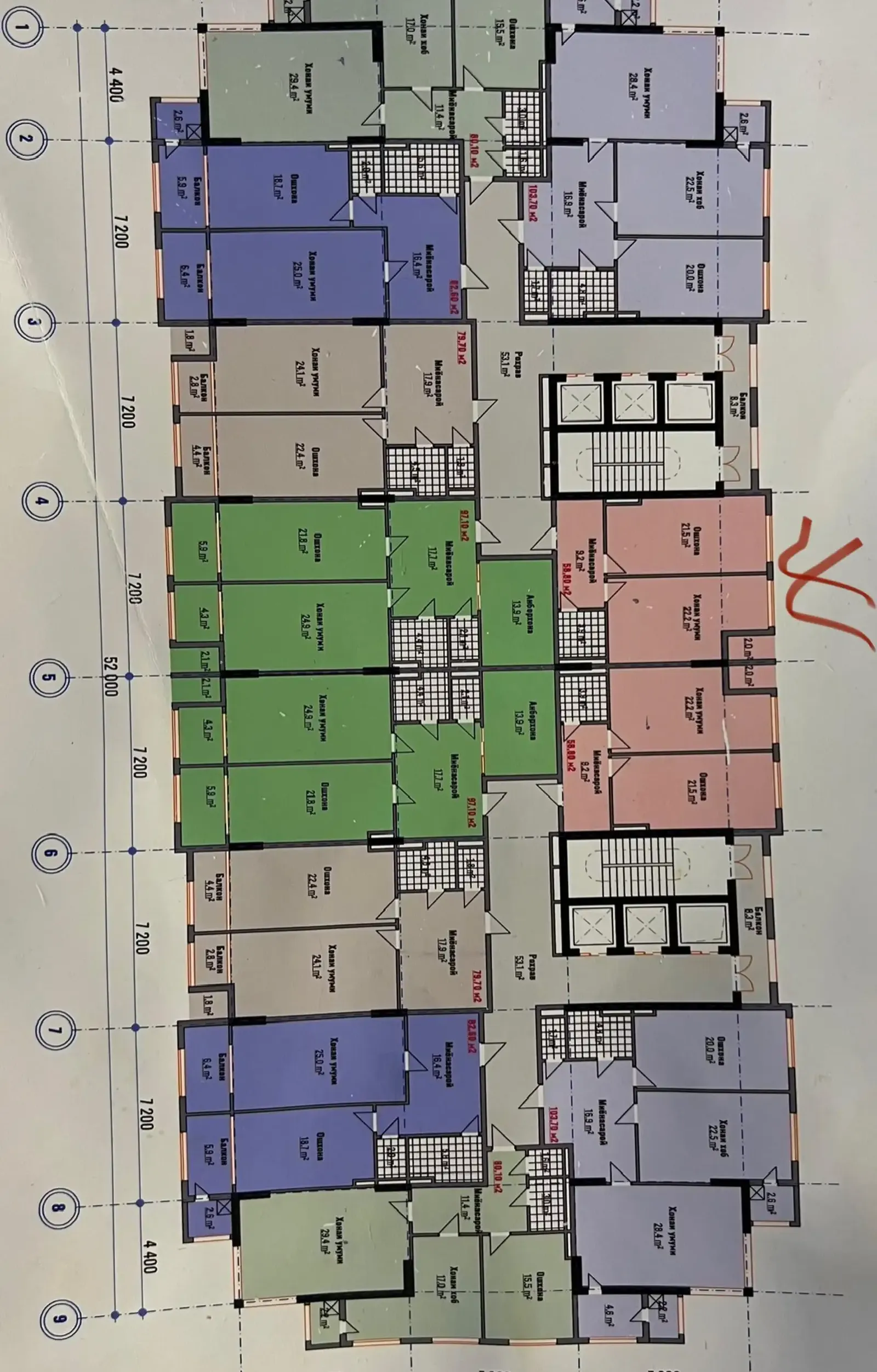 1-комн. квартира, 4 этаж, 59 м², 112 мкр
