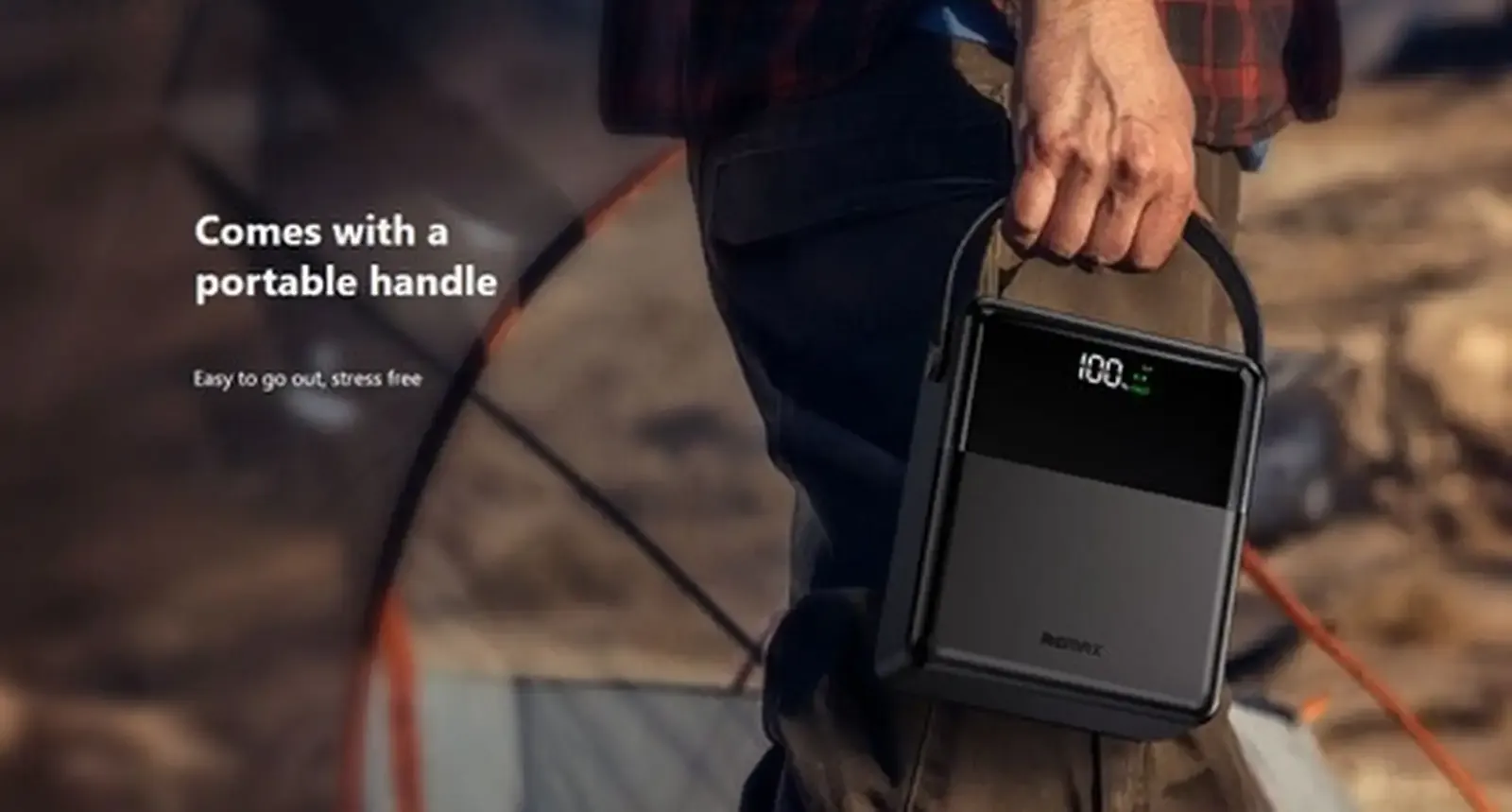 Повербанк Remax с фонарикам FP-1 100000 mAh