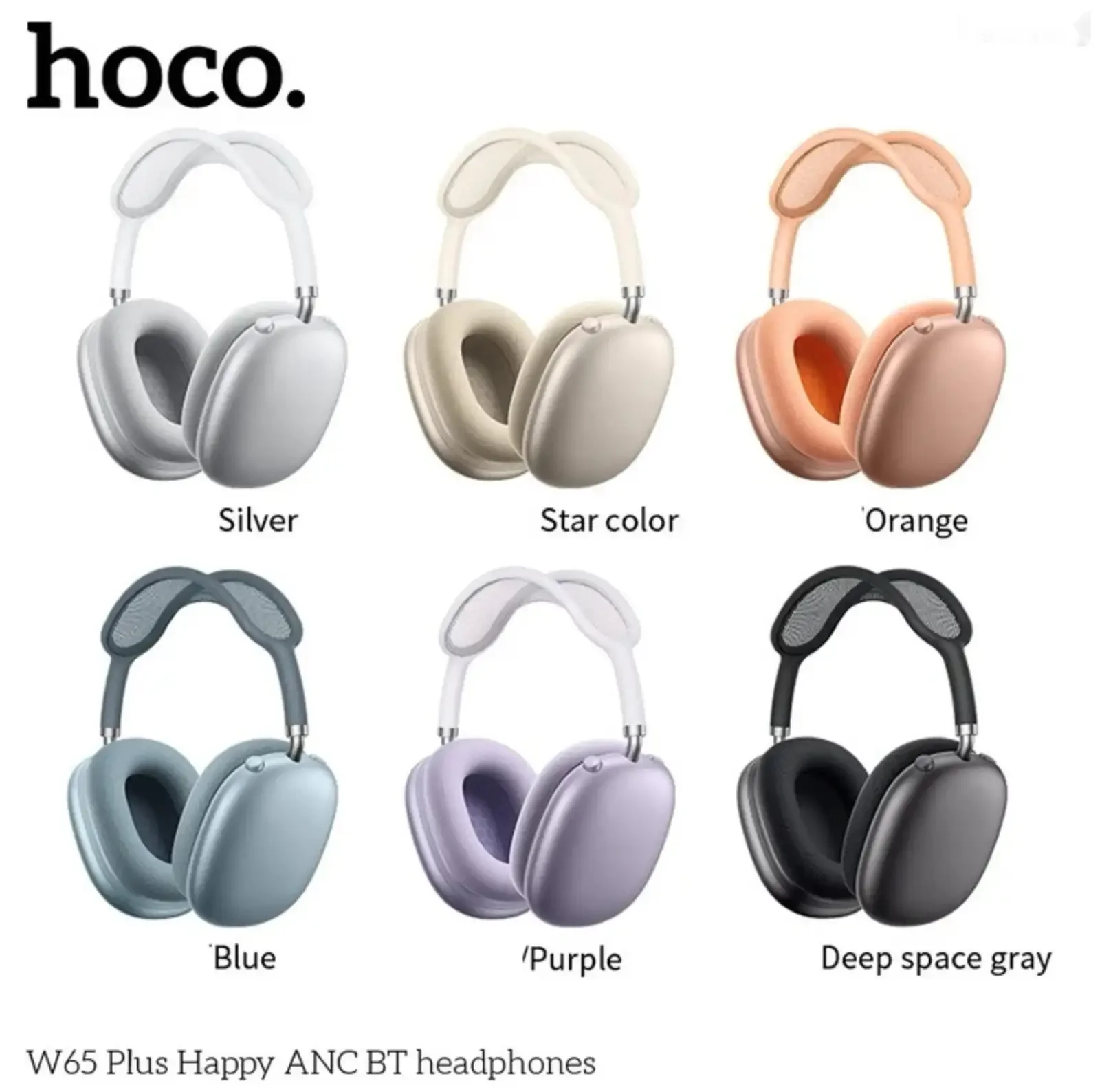 Наушники Hoco W65 Plus Happy ANC