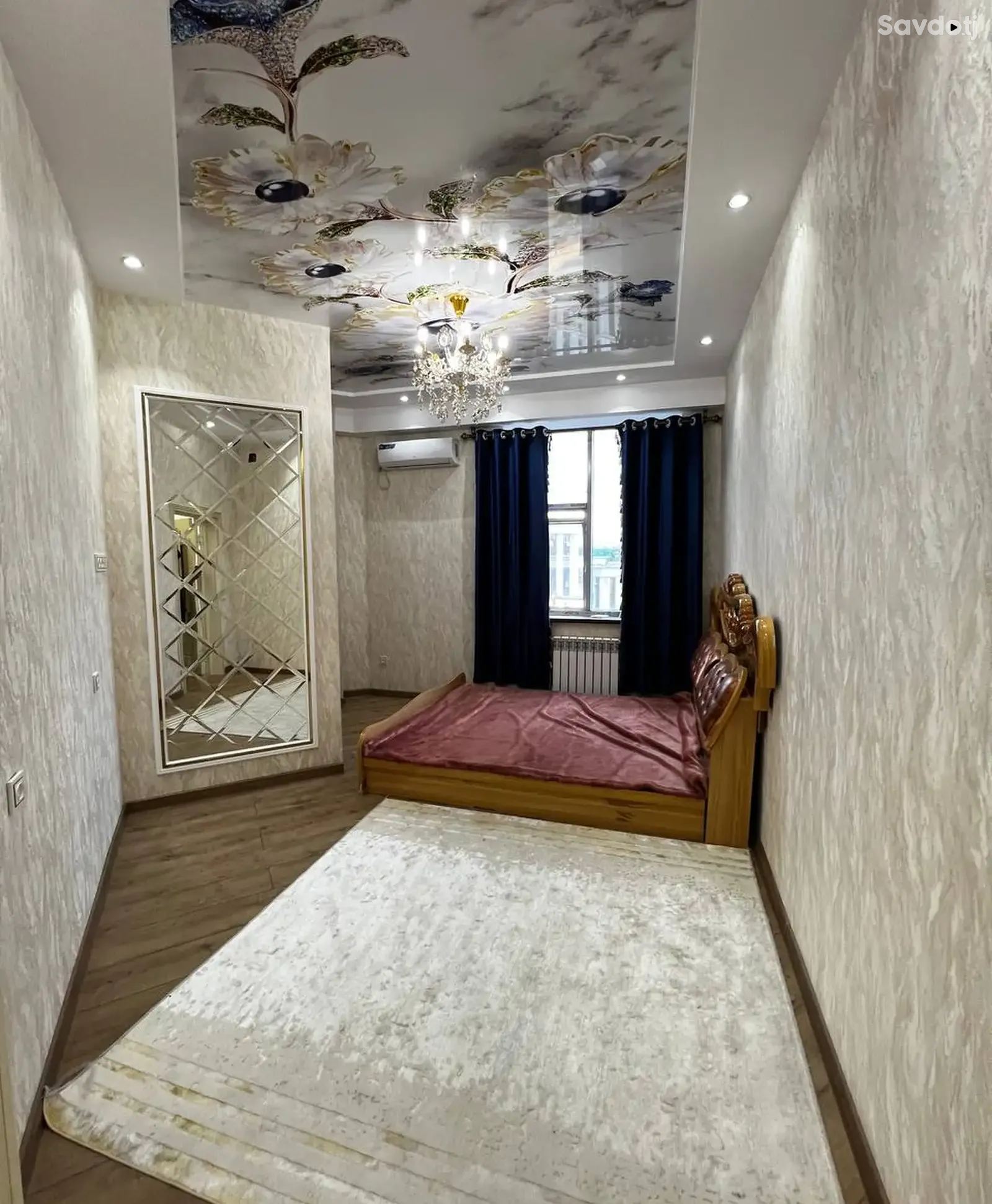 3-комн. квартира, 18 этаж, 105 м², И.Сомони Пайкари дом печать