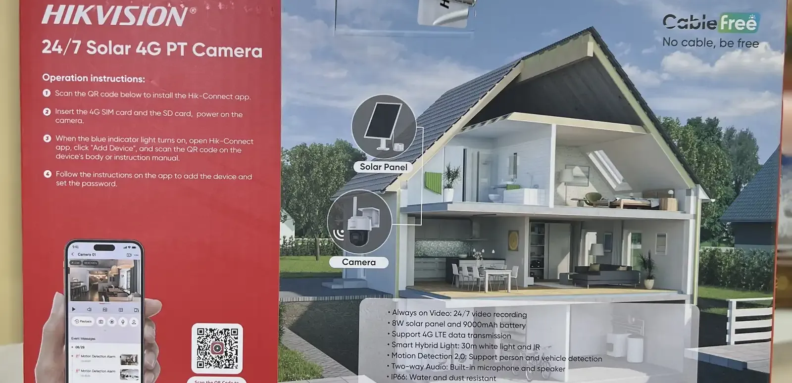 Камера солнечная Hikvision DS-2CFSP4/4G 2.8mm