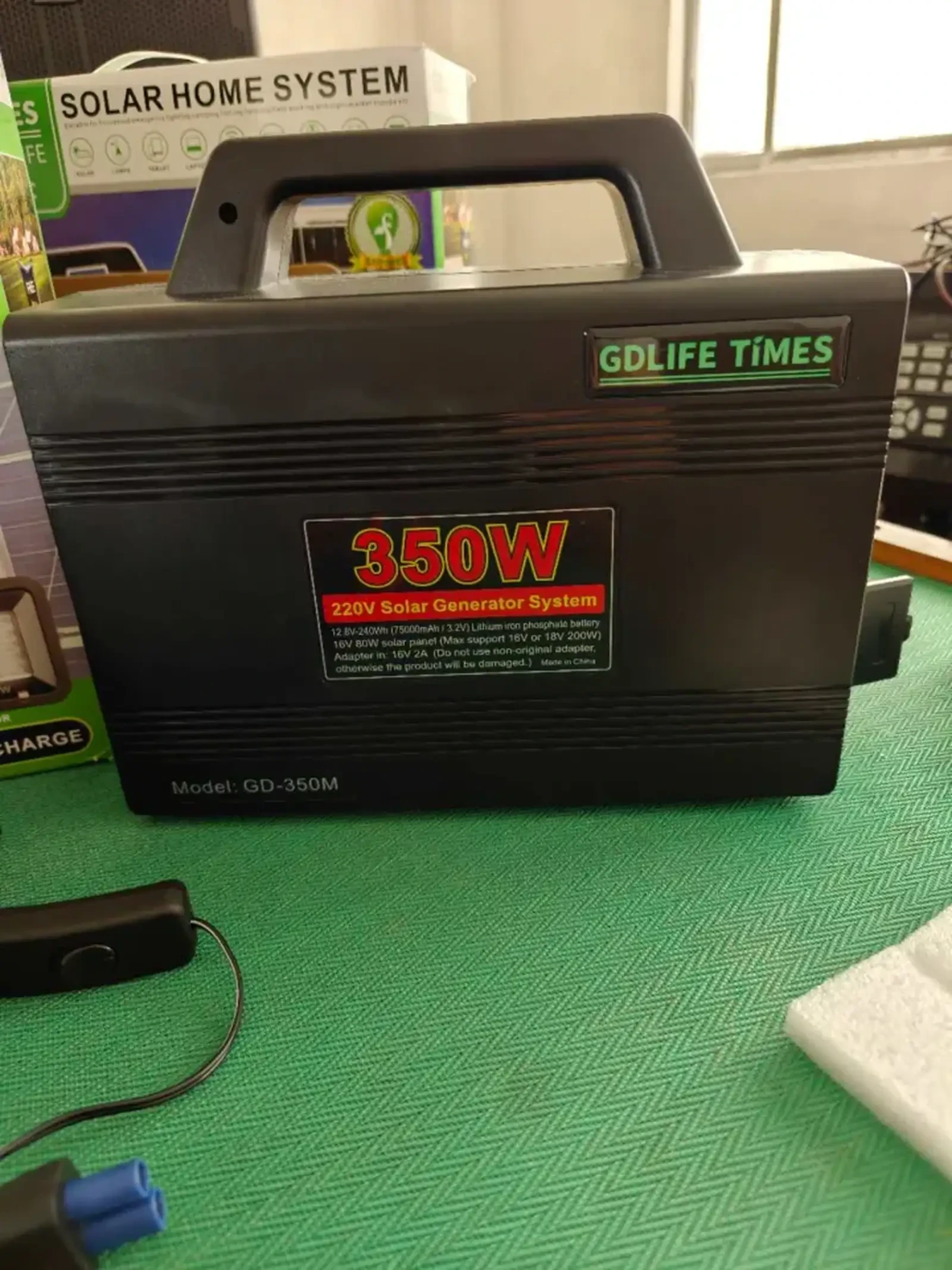 Солнечная домашняя система GDLIFE TIMES GD-350M USIC | 350W | 75W панель | 24