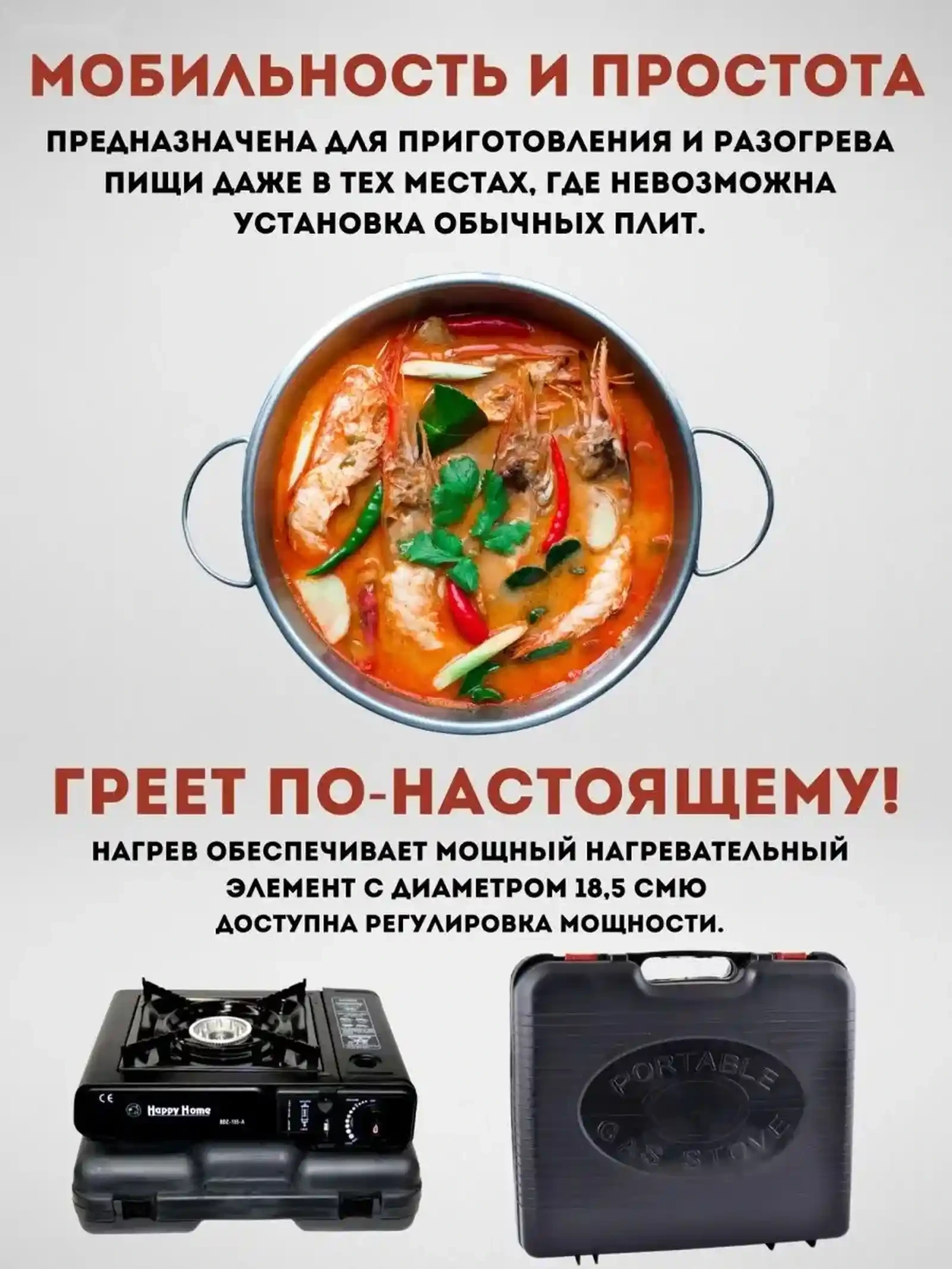 Портативная газовая плита