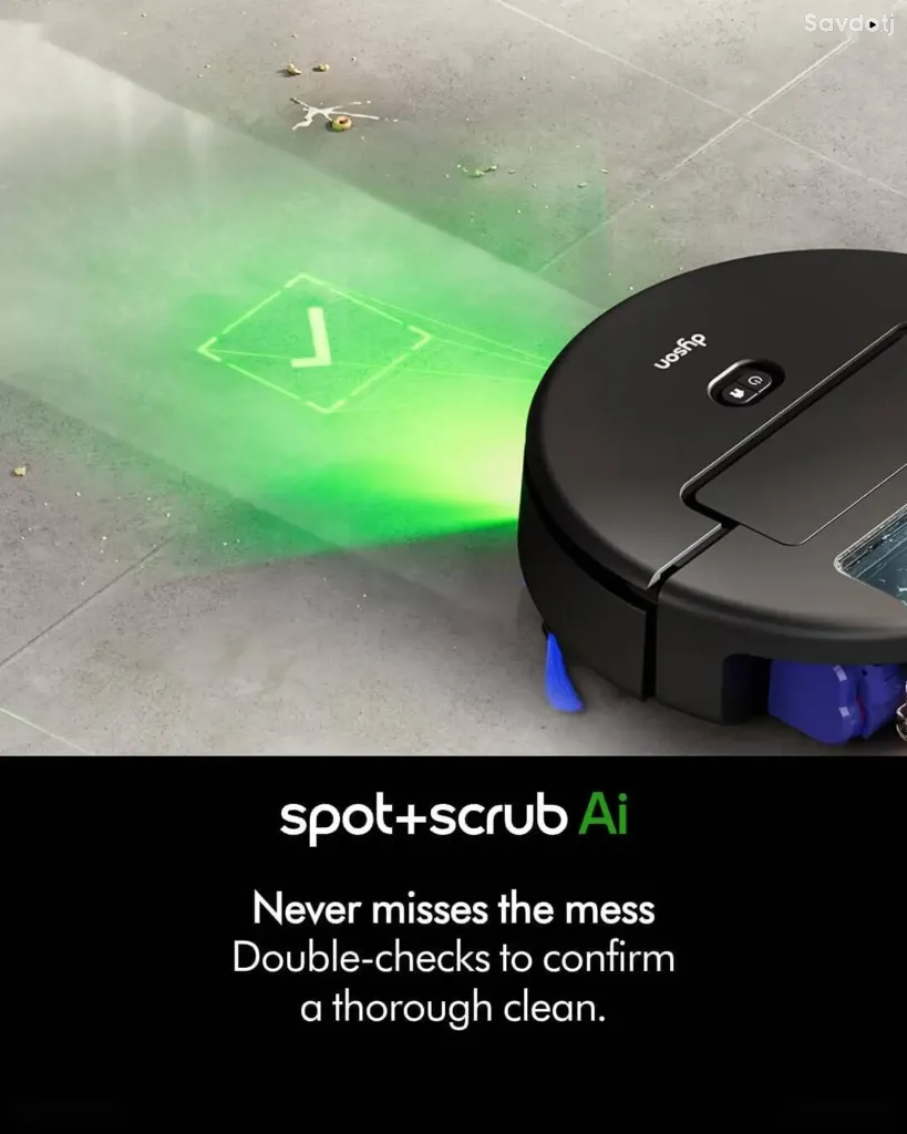 Робот-пылесос Dyson Spot+Scrub AI с функцией сухой и влажной уборки