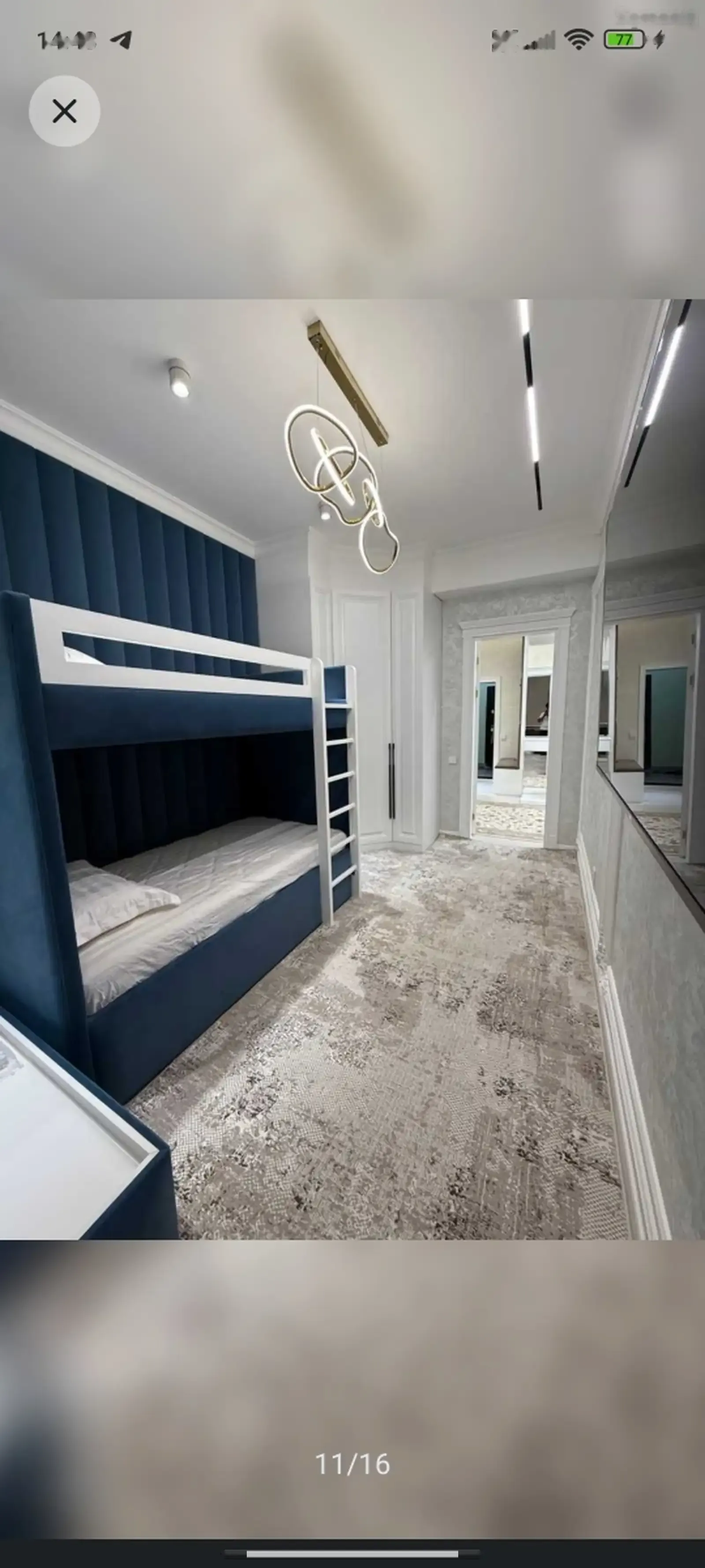 3-к квартира, 11 этаж, 122 м², Улица карамов