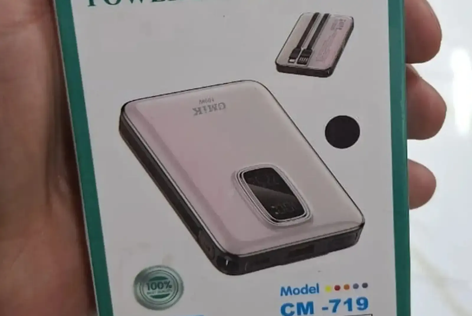Внешний аккумулятор Повербанк 1000w