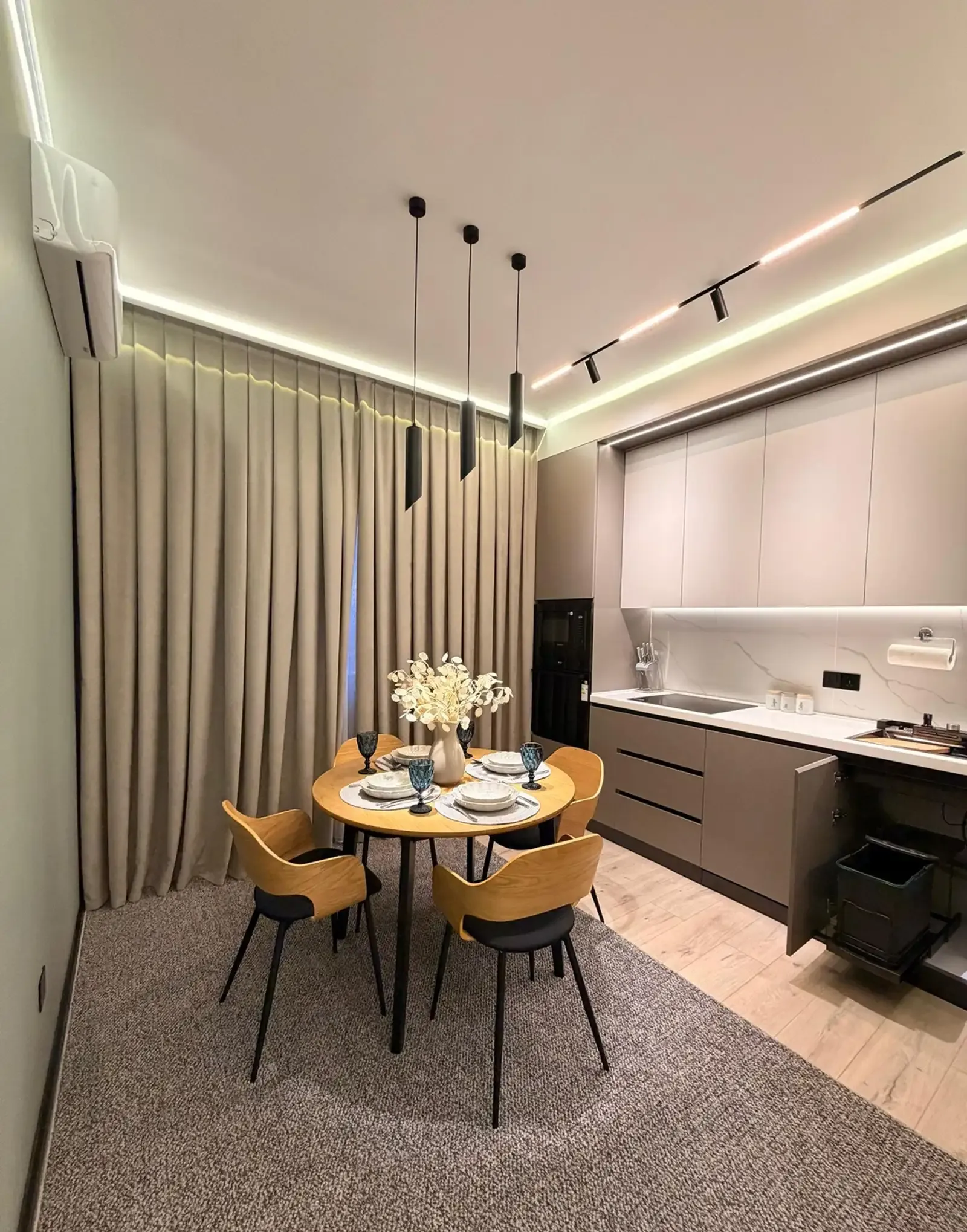 1-комн. квартира, 18 этаж, 47 м², Ёвар, Овир