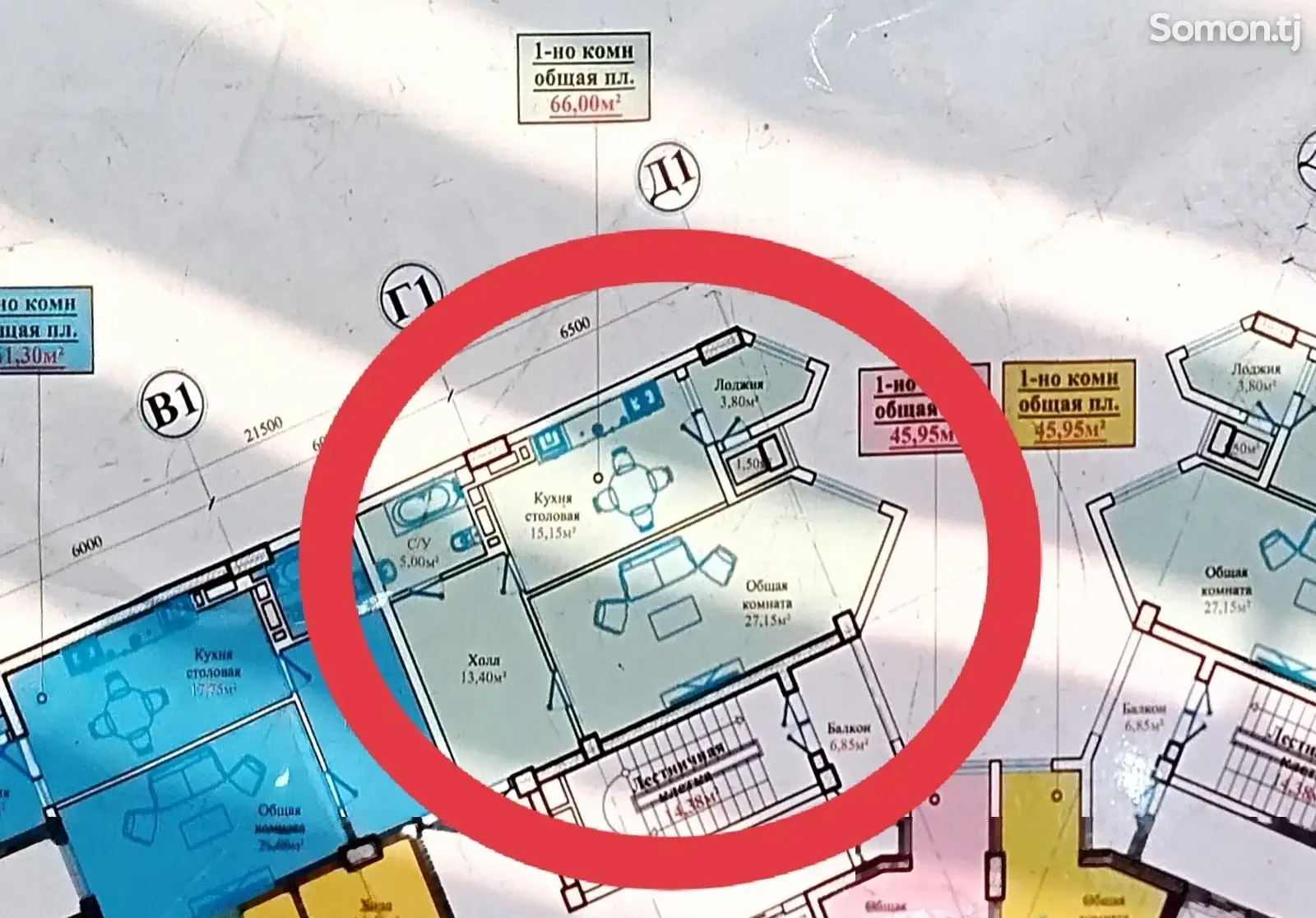 2-комн. квартира, 15 этаж, 66 м², Сино 33-мкр