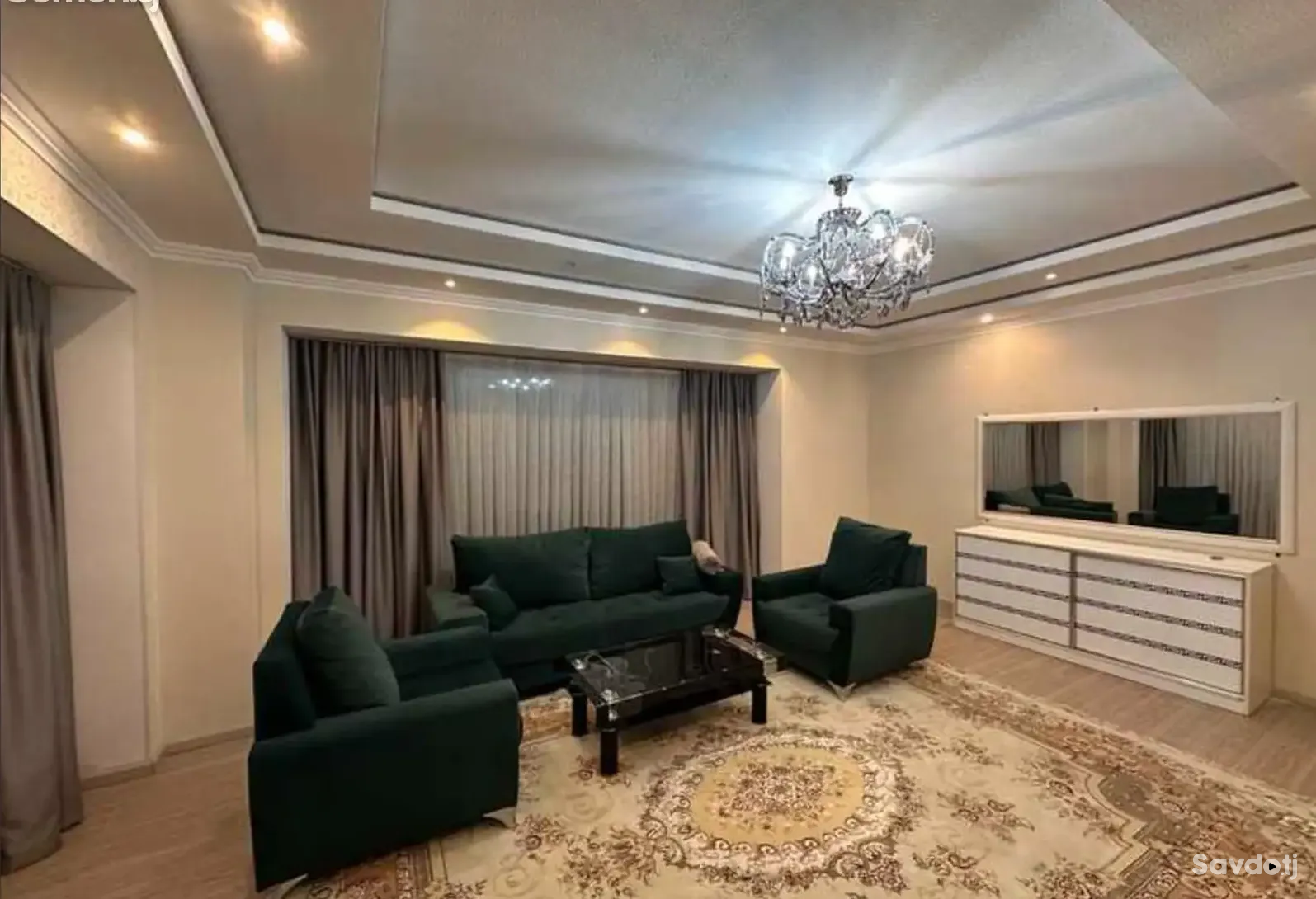 3-комн. квартира, 12 этаж, 110м², Сомони