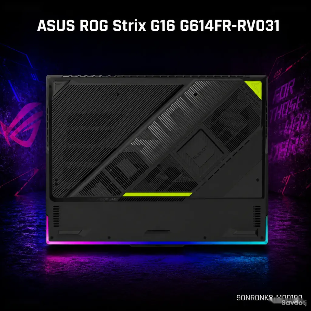 Ноутбук ASUS ROG Strix G16 90NR0NK8-M00190 Ryzen 9 16GB 1TB RTX 5070 Ti, 12 GB