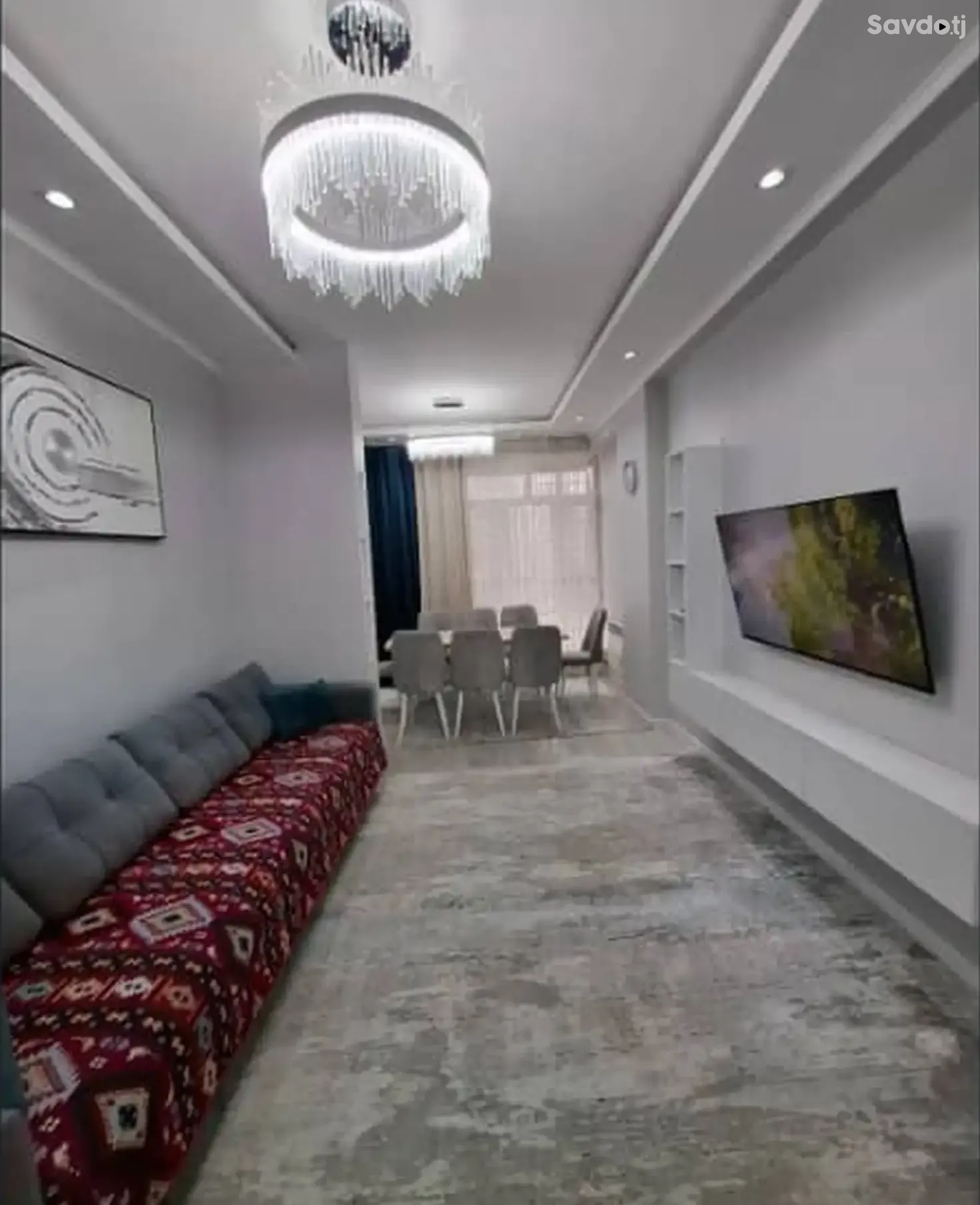 2-комн. квартира, 12 этаж, 68м², Шохмансур