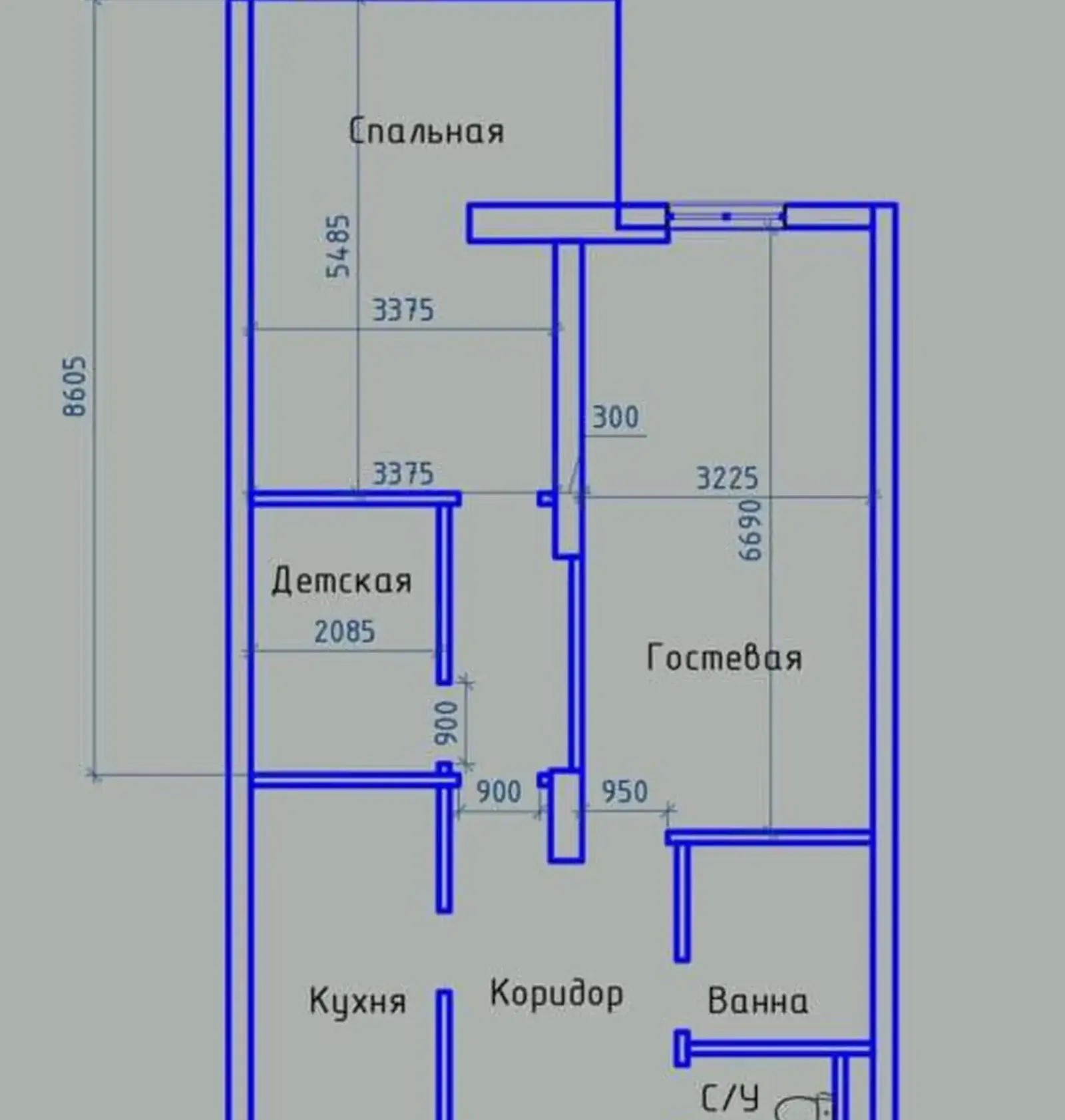 3-комн. квартира, 3 этаж, 85 м², Сино, Чал Чам