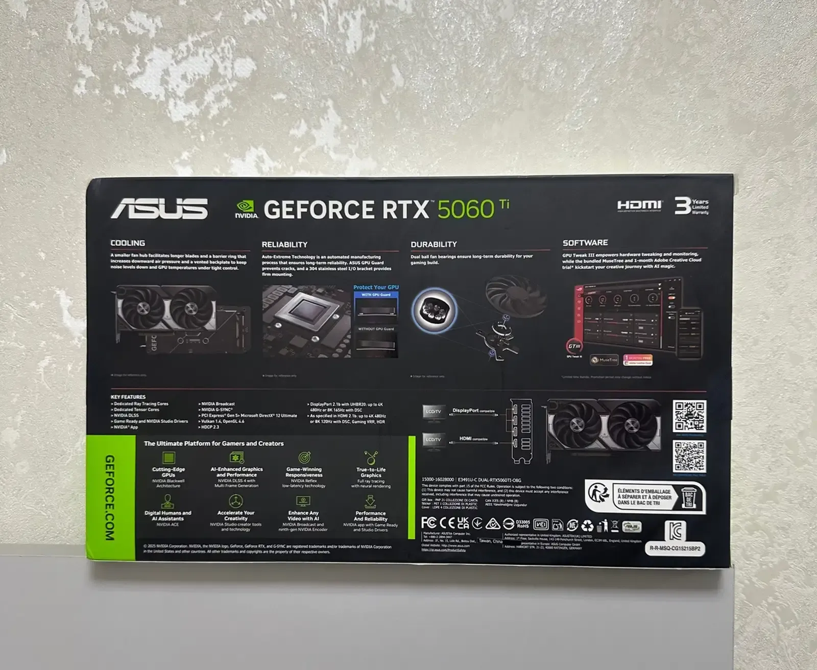 Видеокарта Asus RTX 5060 Ti 16GB