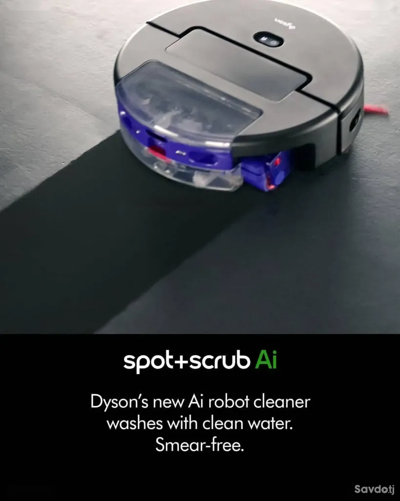 Робот-пылесос Dyson Spot+Scrub AI с функцией сухой и влажной уборки
