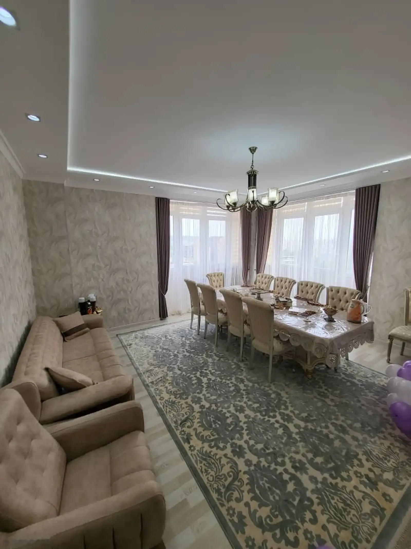 3-к квартира, 17 этаж, 140 м², Бофанда