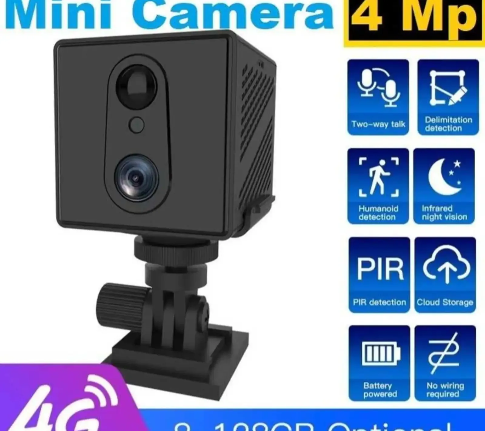 Мини камера 4G Wifi аз Bezopasnosttj