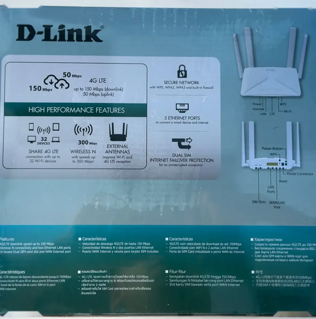 Роутер Wifi D-Link DWR-M922