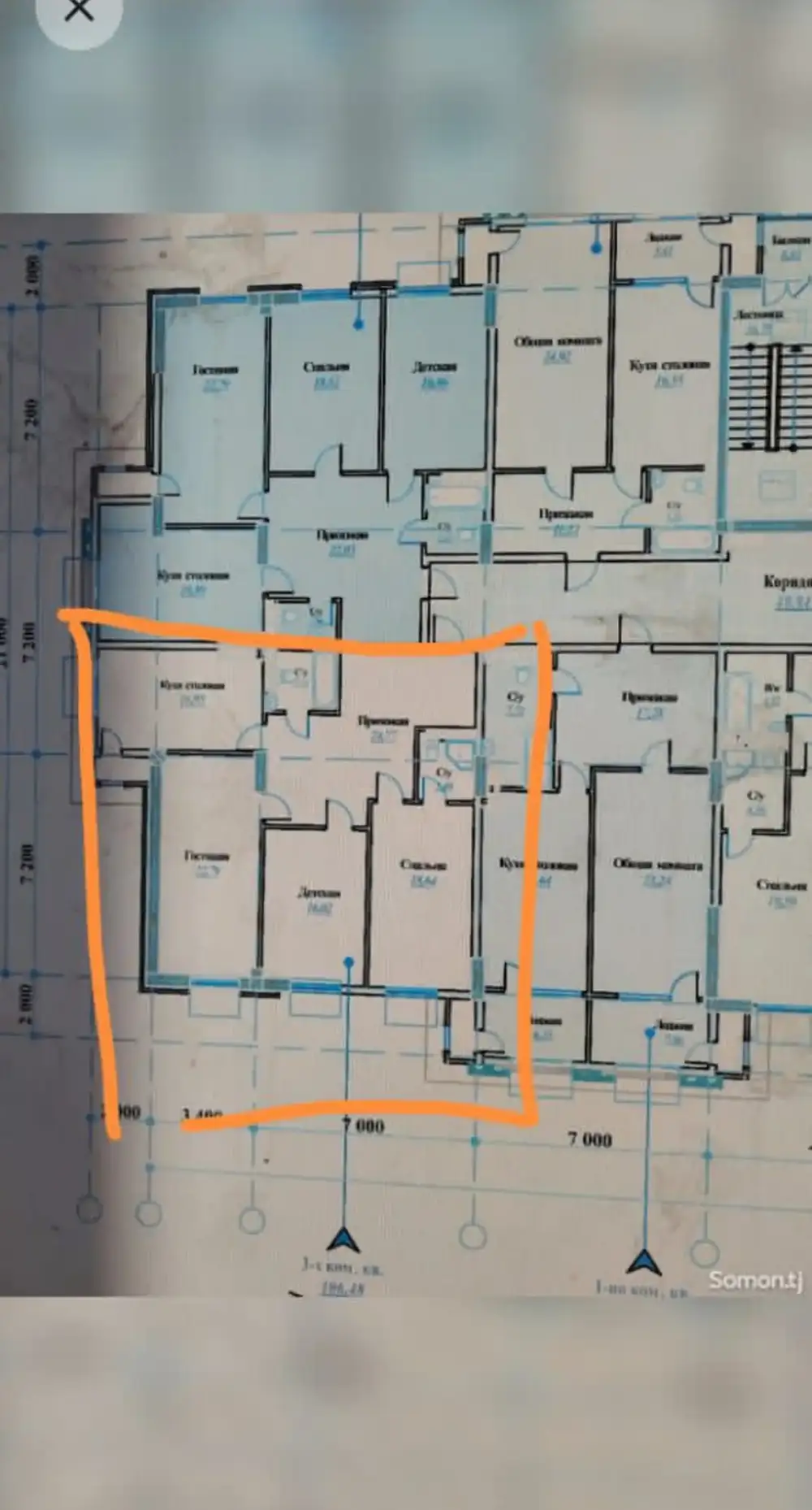 2-комн. квартира, 12 этаж, 106 м², Гелос