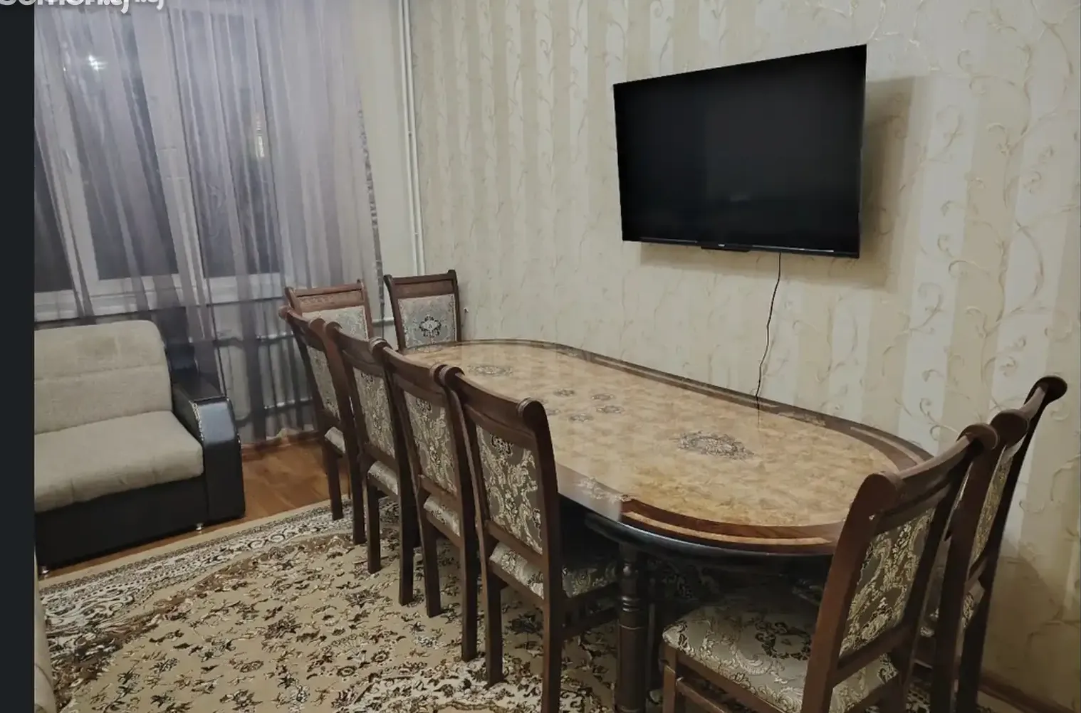 3-комн. квартира, 6 этаж, 106м², Сомони