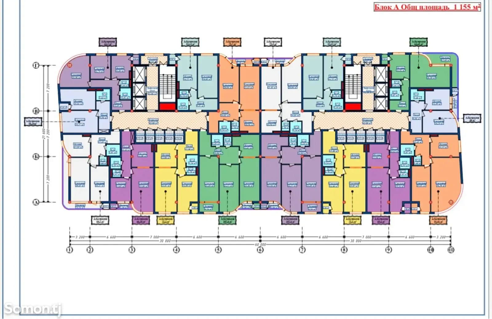 2-к квартира, 2 этаж, 76 м², Спартак. сзади бывшего ЗАГСа