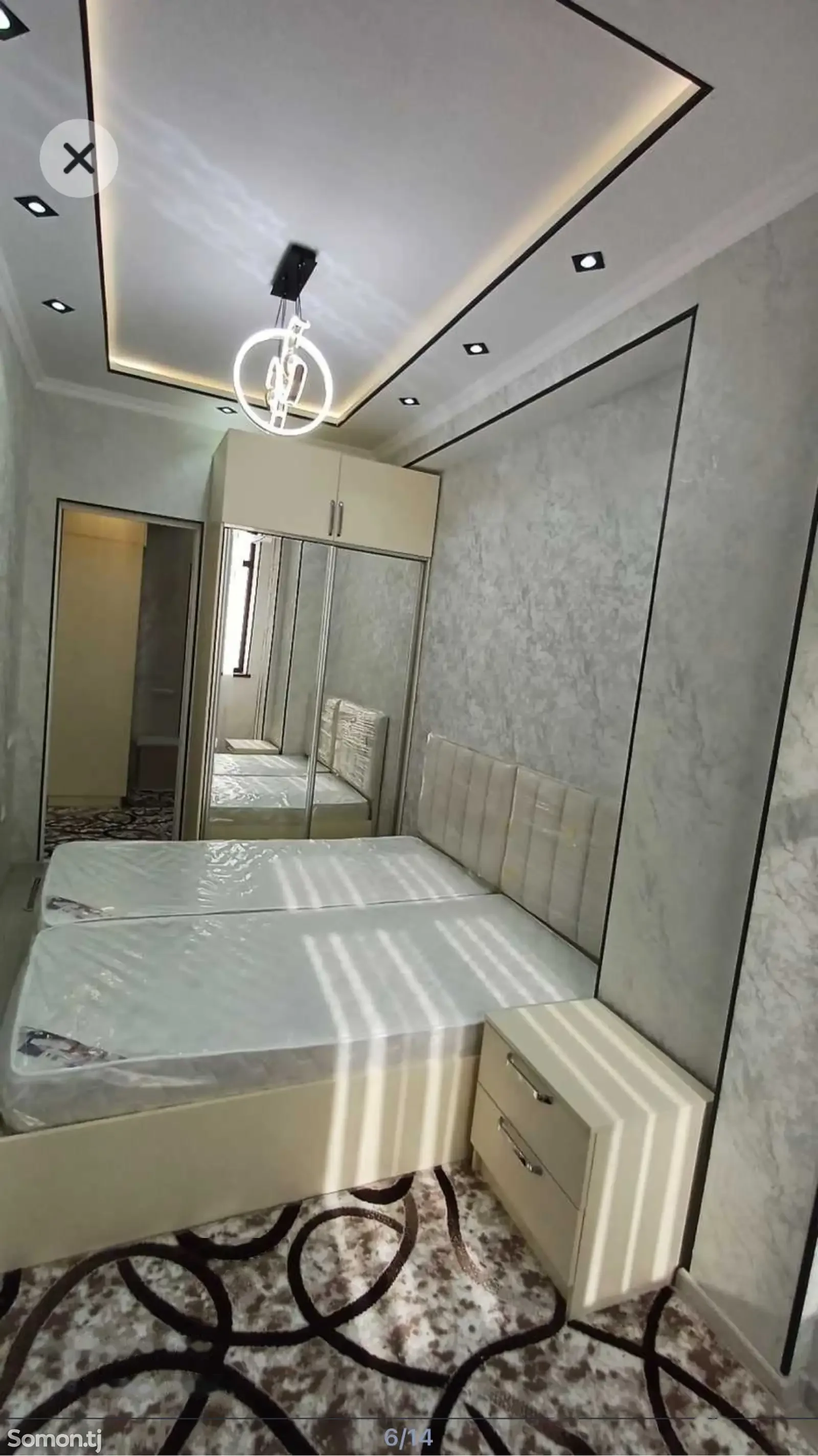 2-к квартира, 16 этаж, 70 м², Хилтон