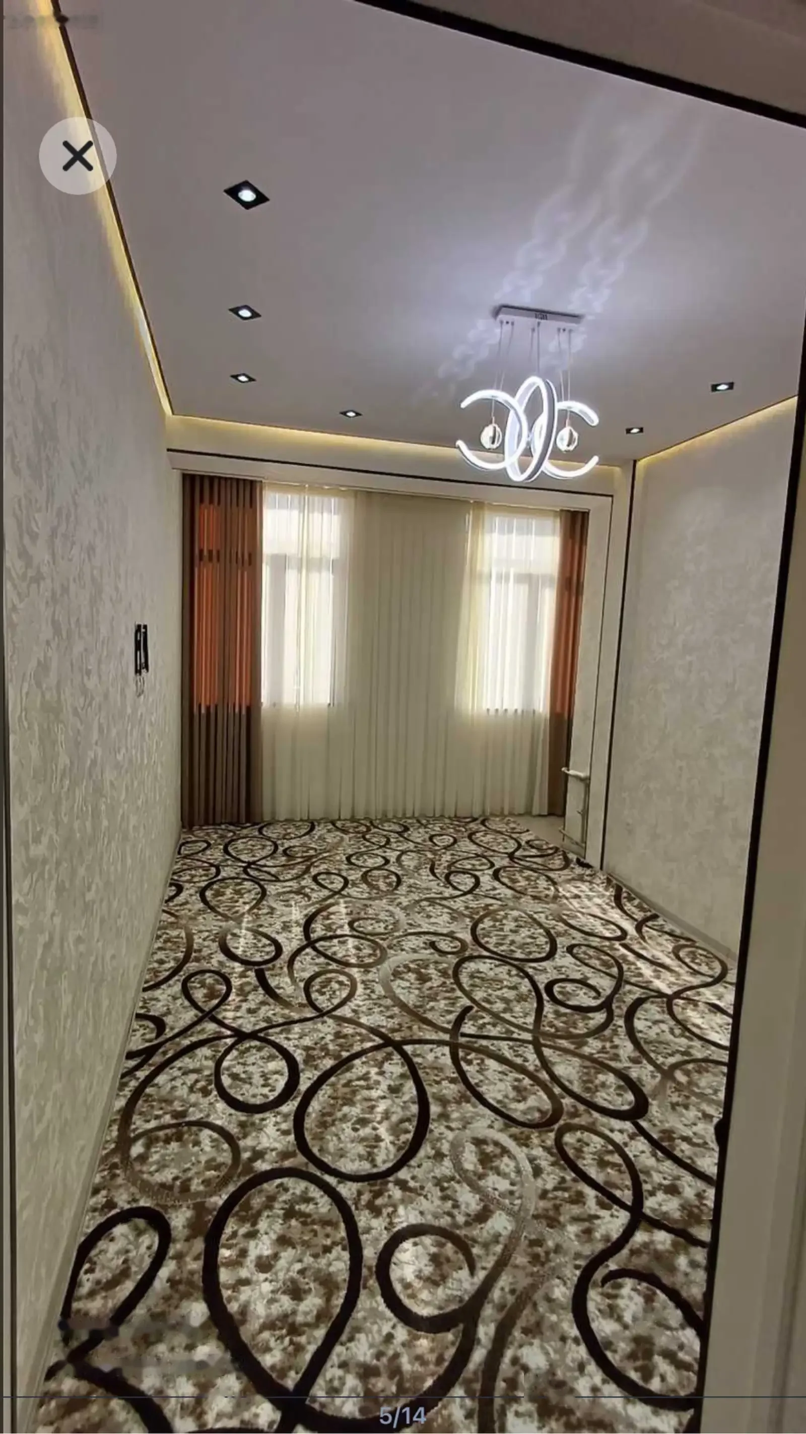 2-к квартира, 16 этаж, 70 м², Хилтон