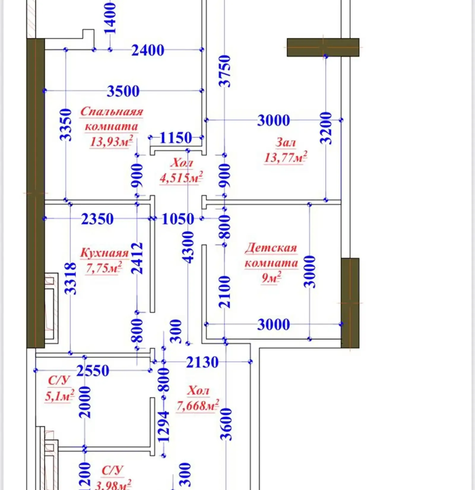 2-к квартира, 16 этаж, 71 м², Мехргон Сити
