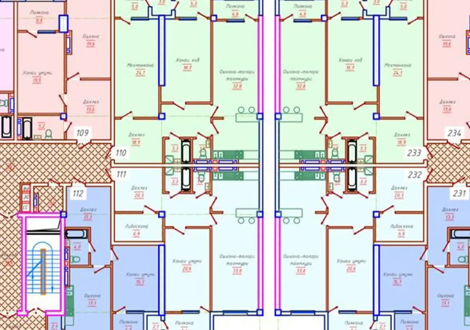 2-комн. квартира, 17 этаж, 95 м², Ашан, Авто мойка Малика
