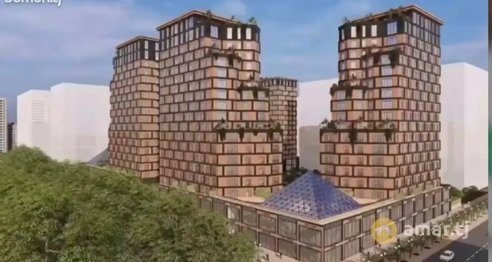 3-комн. квартира, 14 этаж, 130 м², Шохмансур