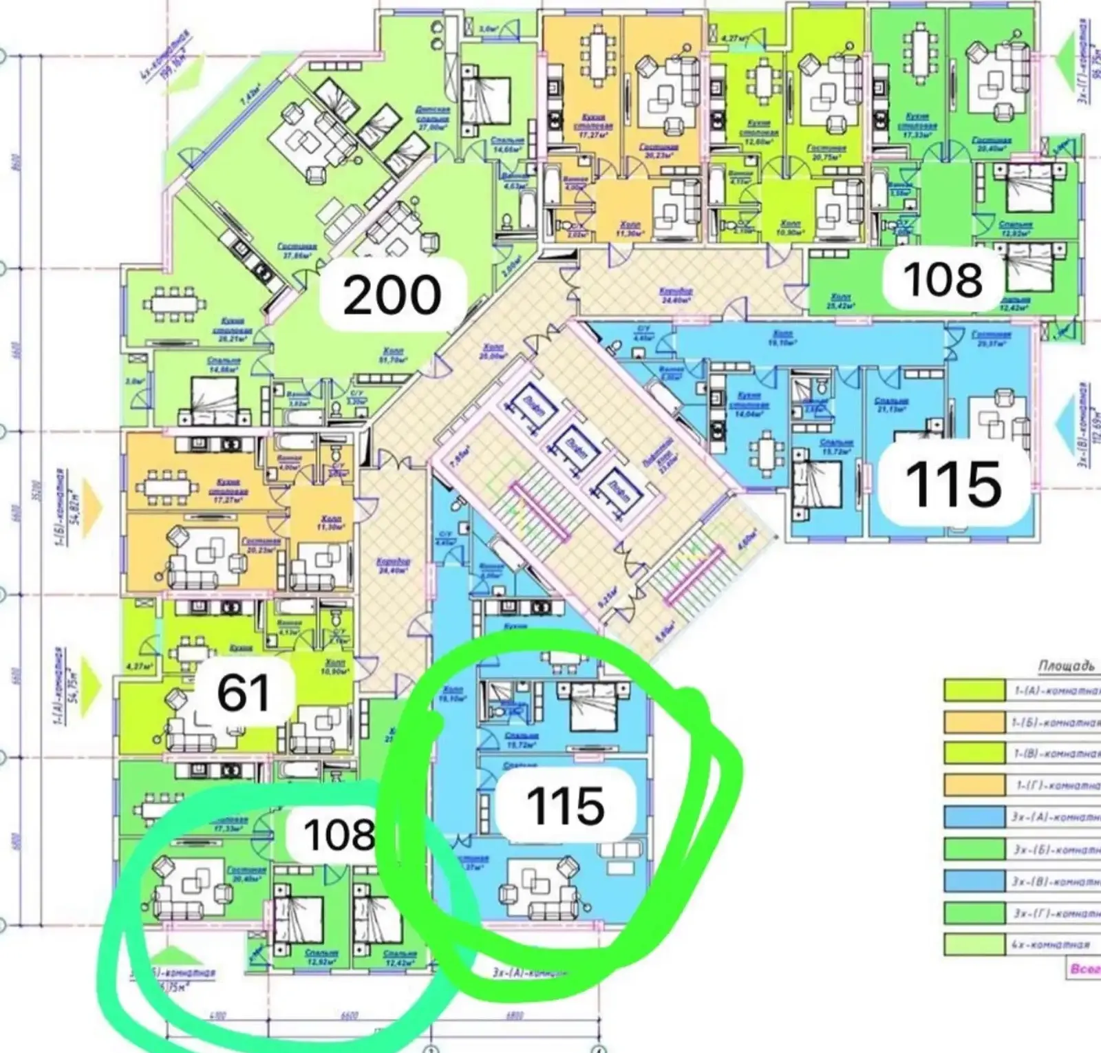 3-комн. квартира, 16 этаж, 108 м², парк А Навои / Ашан / Зеленый базар