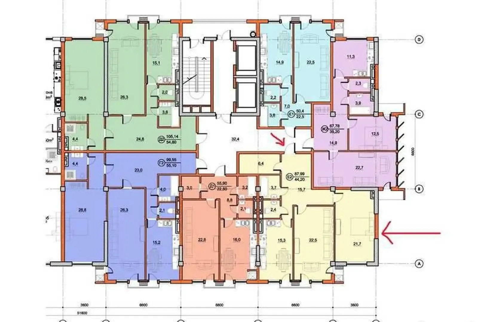 2-комн. квартира, 14 этаж, 89 м², н.Шохмансур,Овир доми Азия-Плюс