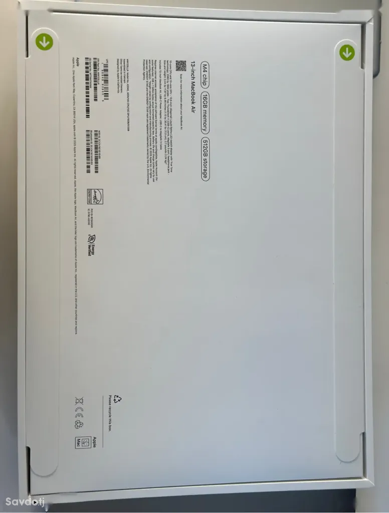 Ноутбук Macbook M4 Air 13inch