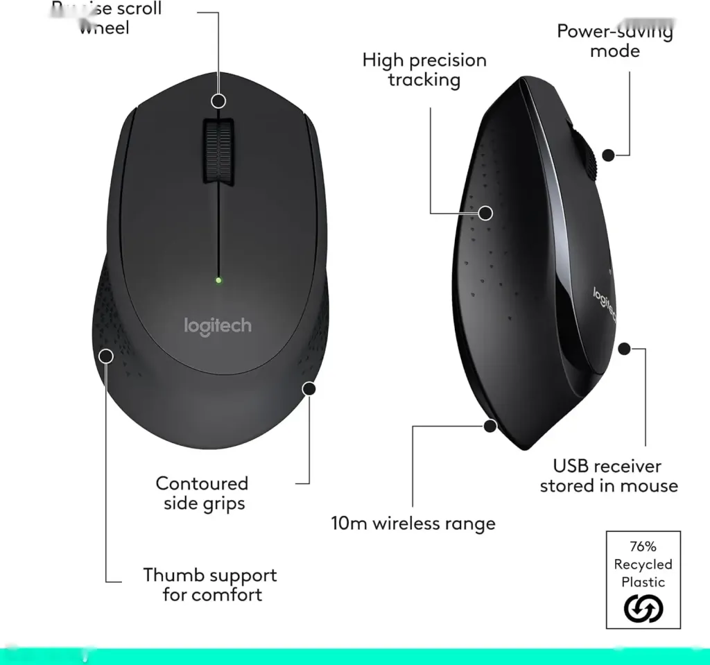 Комплект Logitech MK345 беспроводная клавиатура и мышь Black