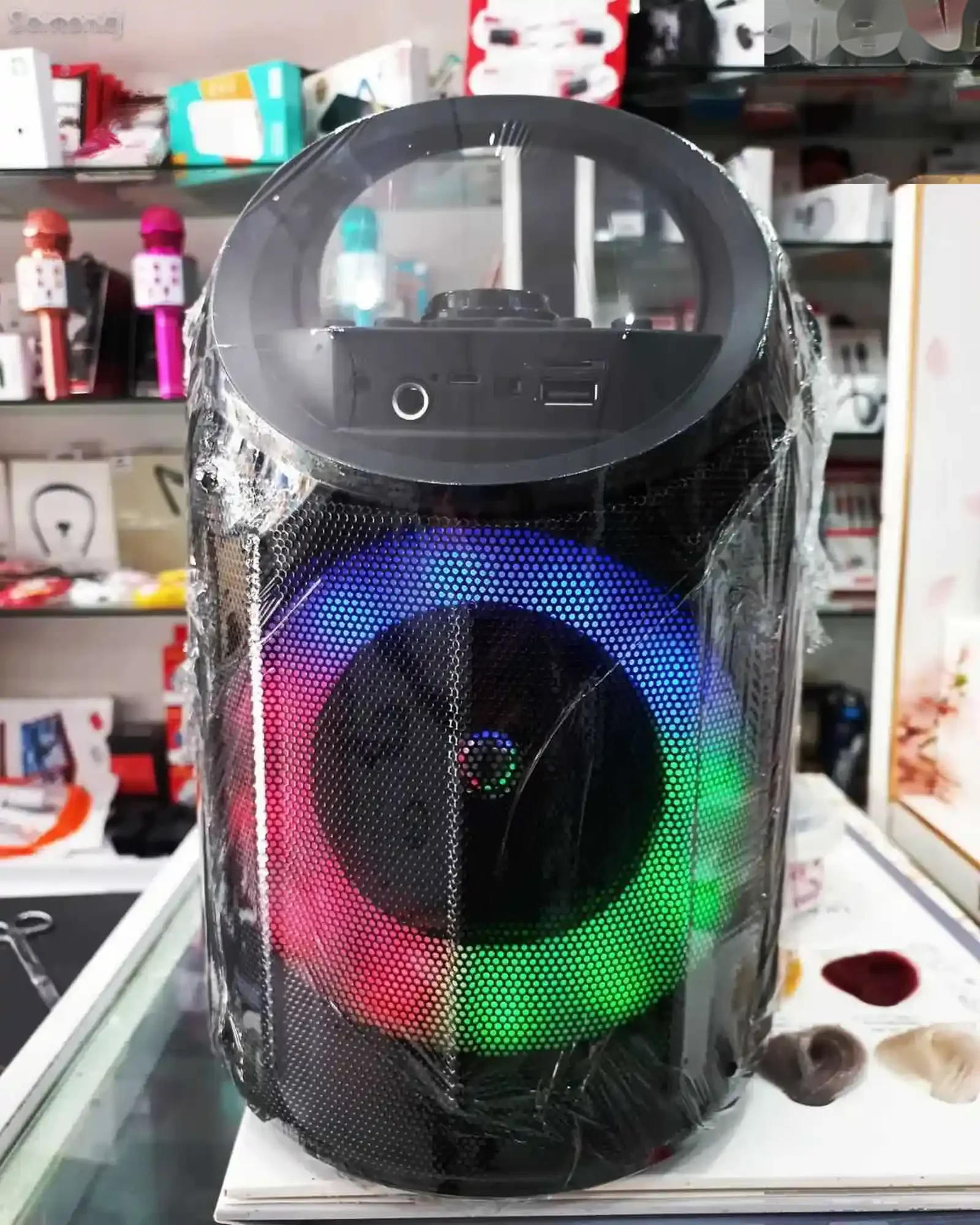 Колонка мощная zqs 6122 с микрофоном