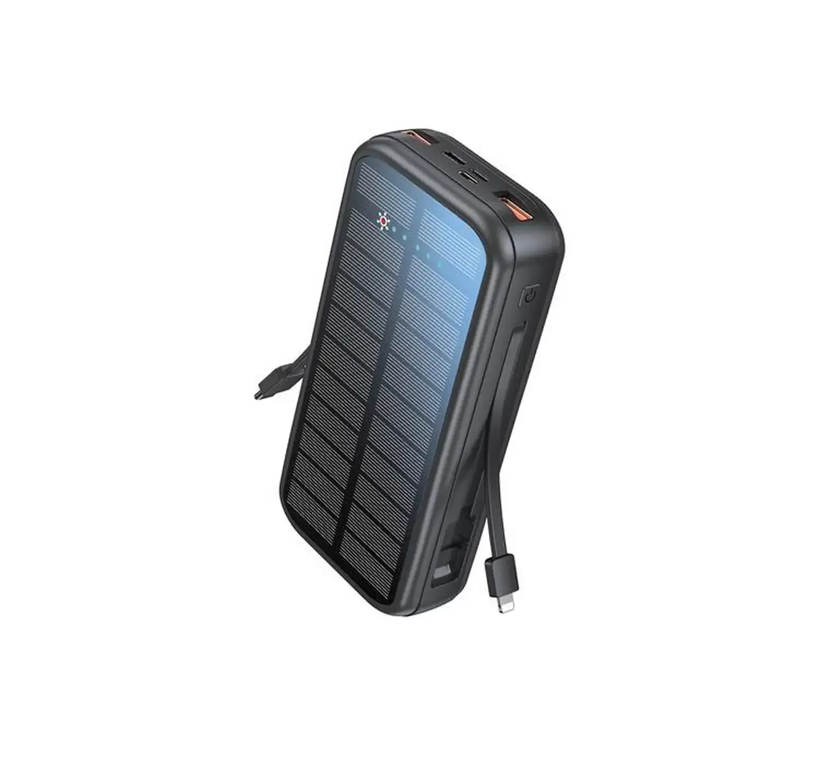 Внешний аккумулятор Green Lion PD20W Solar 2 20000 мАч черный