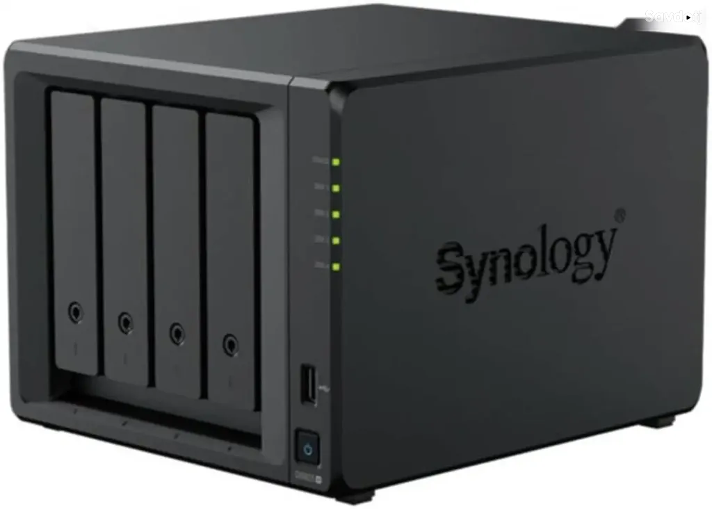 Сетевое хранилище Synology DiskStation DS925 plus, 4-Bay NAS AMD Ryzen 4ГБ ECC